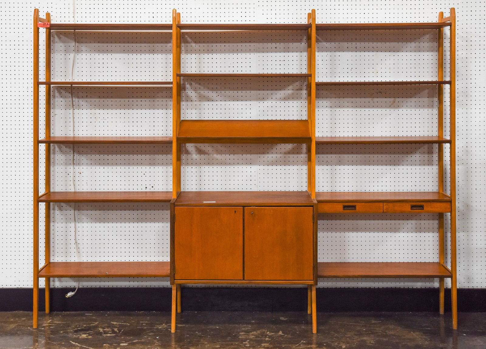 3 Bay Mid Century Modern Scandinavian Wall Unit (1 of 6)