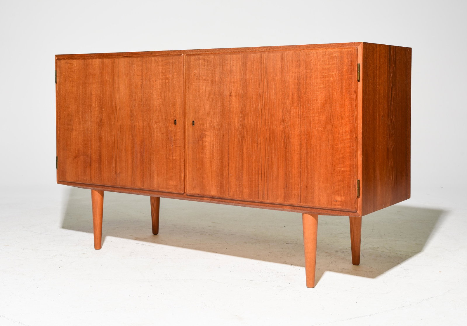 Danish Modern 2 Door Credenza: Danish Modern 2 Door Credenza - 32 in tall x 55 x 17