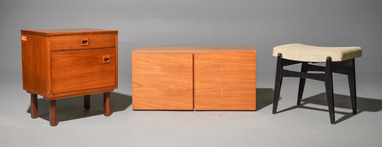 Mid Century Modern Stool, Nightstand & Cabinet (1 of 4)