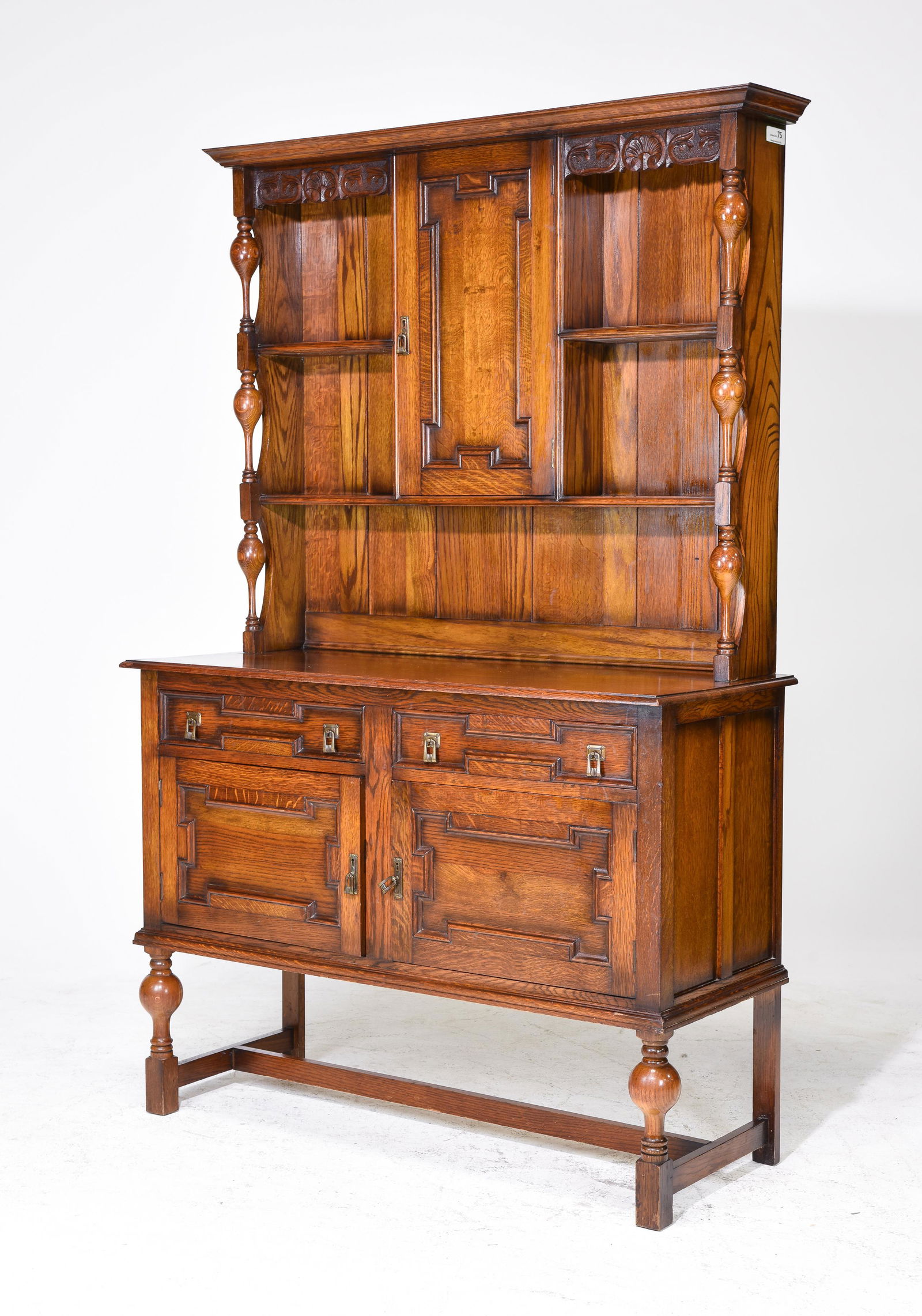 Jacobean Oak Welch Dresser c.1920's-30's (1 of 5)