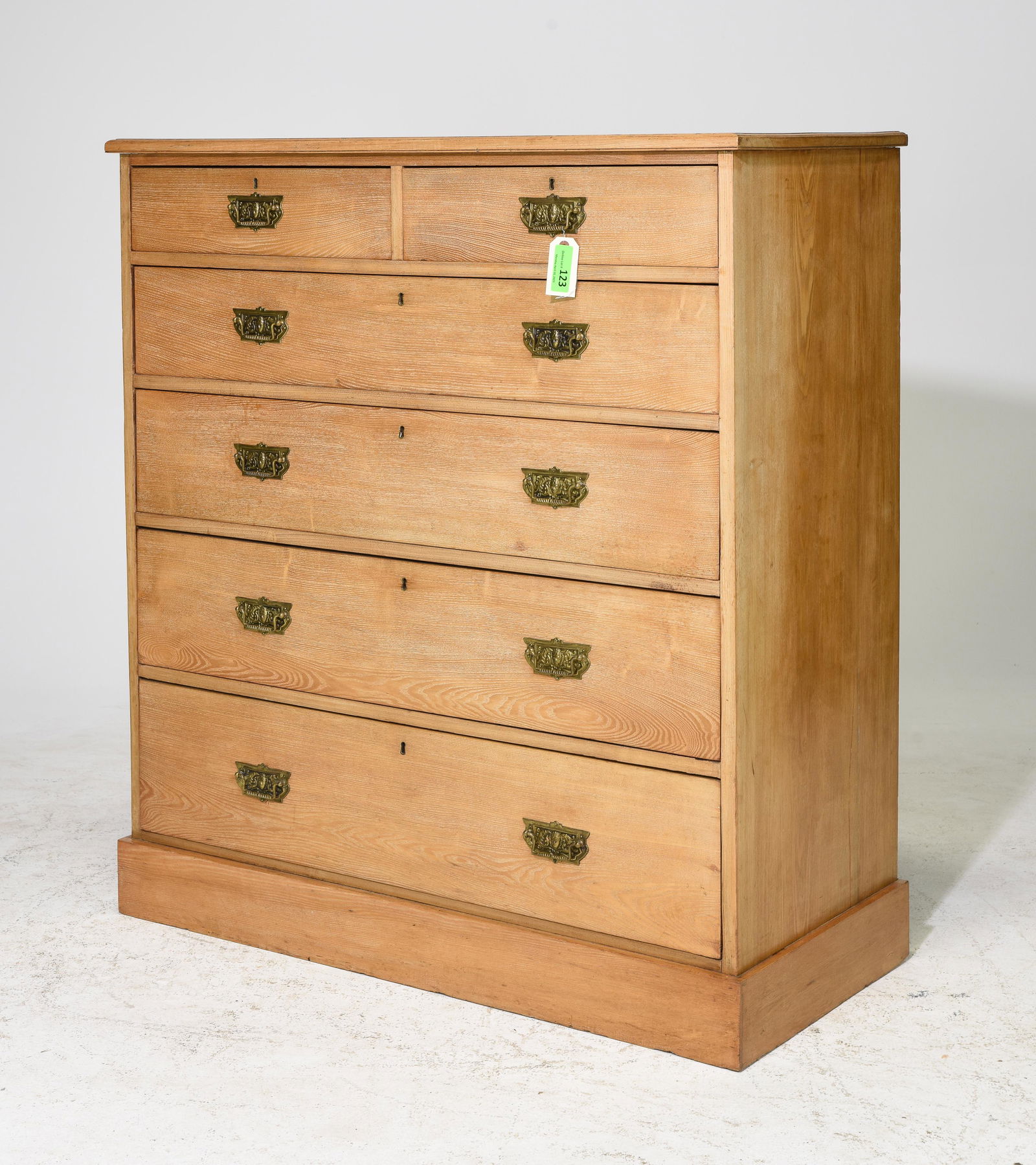 British Pine 6 Drawer Chest c.1920's-30's (1 of 3)