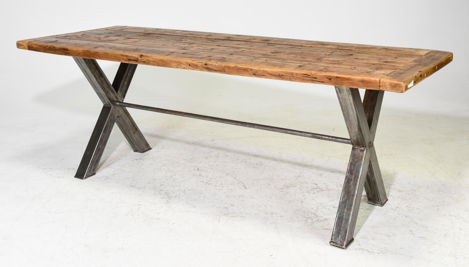 Pine Industrial X Base Farm Table (1 of 3)