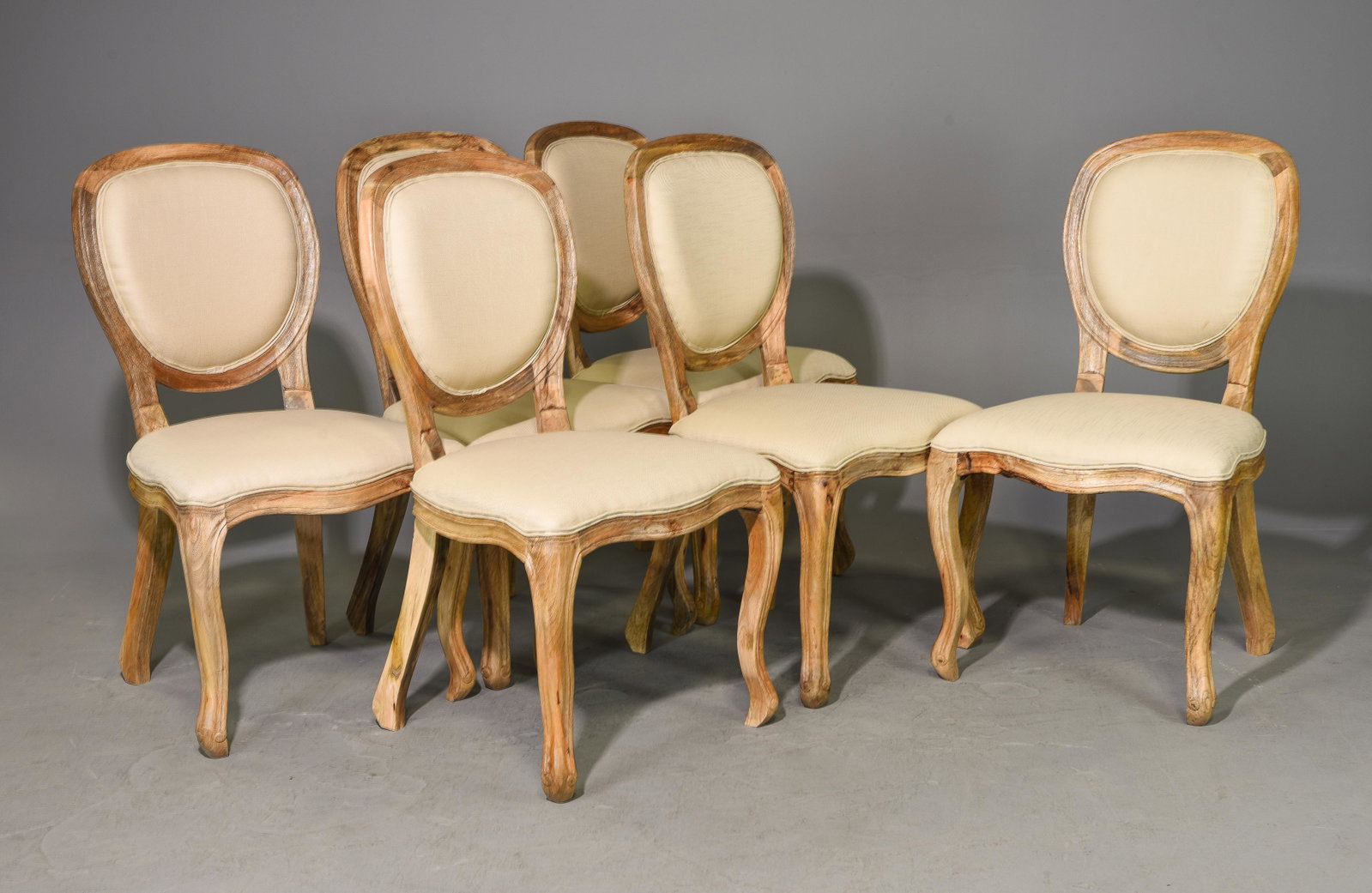 Set of 6 Over Size Dining Chairs: Set of 6 Over Size Dining Chairs - 41.5 in tall x 24 x 24, Seat height is 21 inches