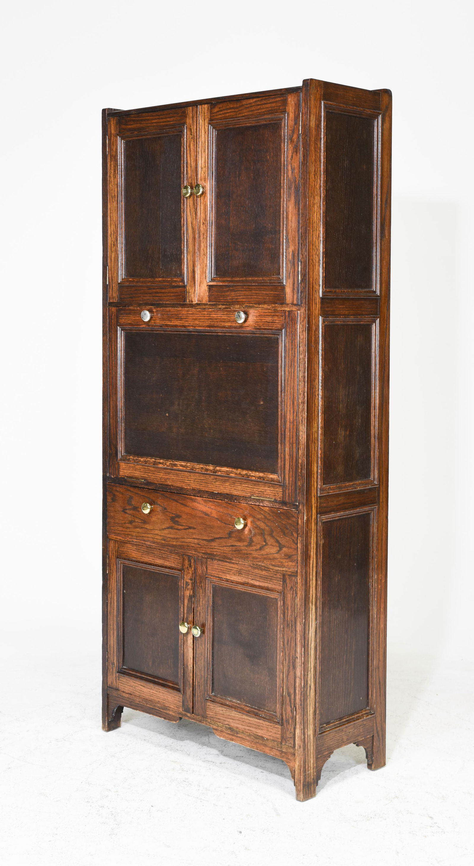 British Oak Kitchen Cabinet c.1930's (1 of 3)