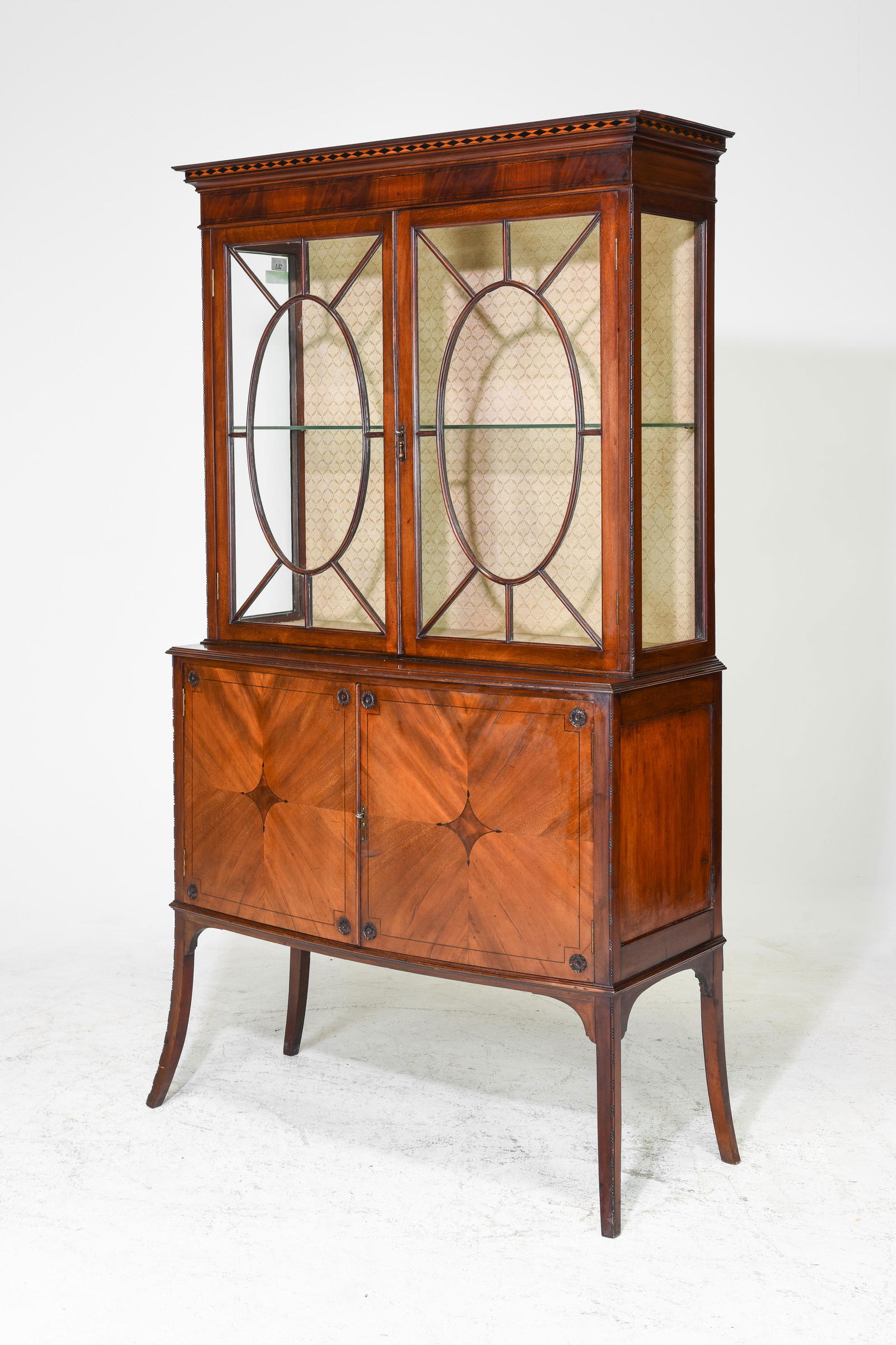 Edwardian Mahogany Showcase / Display Cabinet (1 of 4)