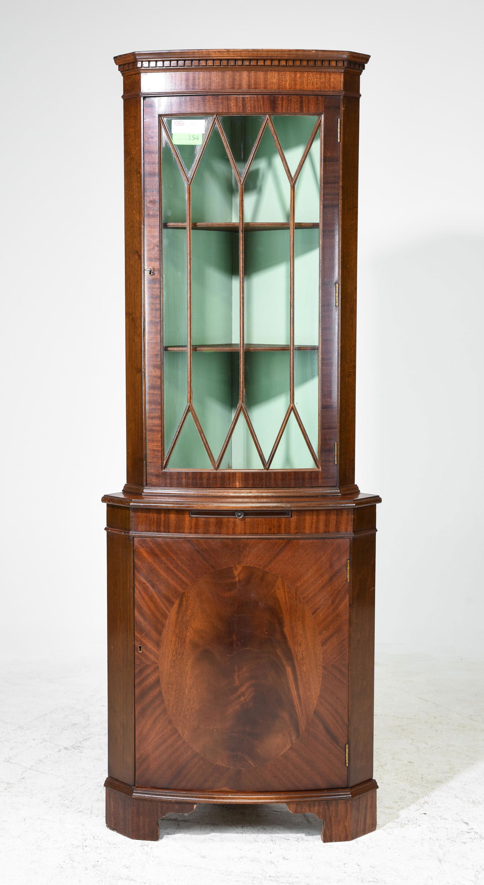 Georgian Style Mahogany Corner Cabinet #1 (1 of 4)