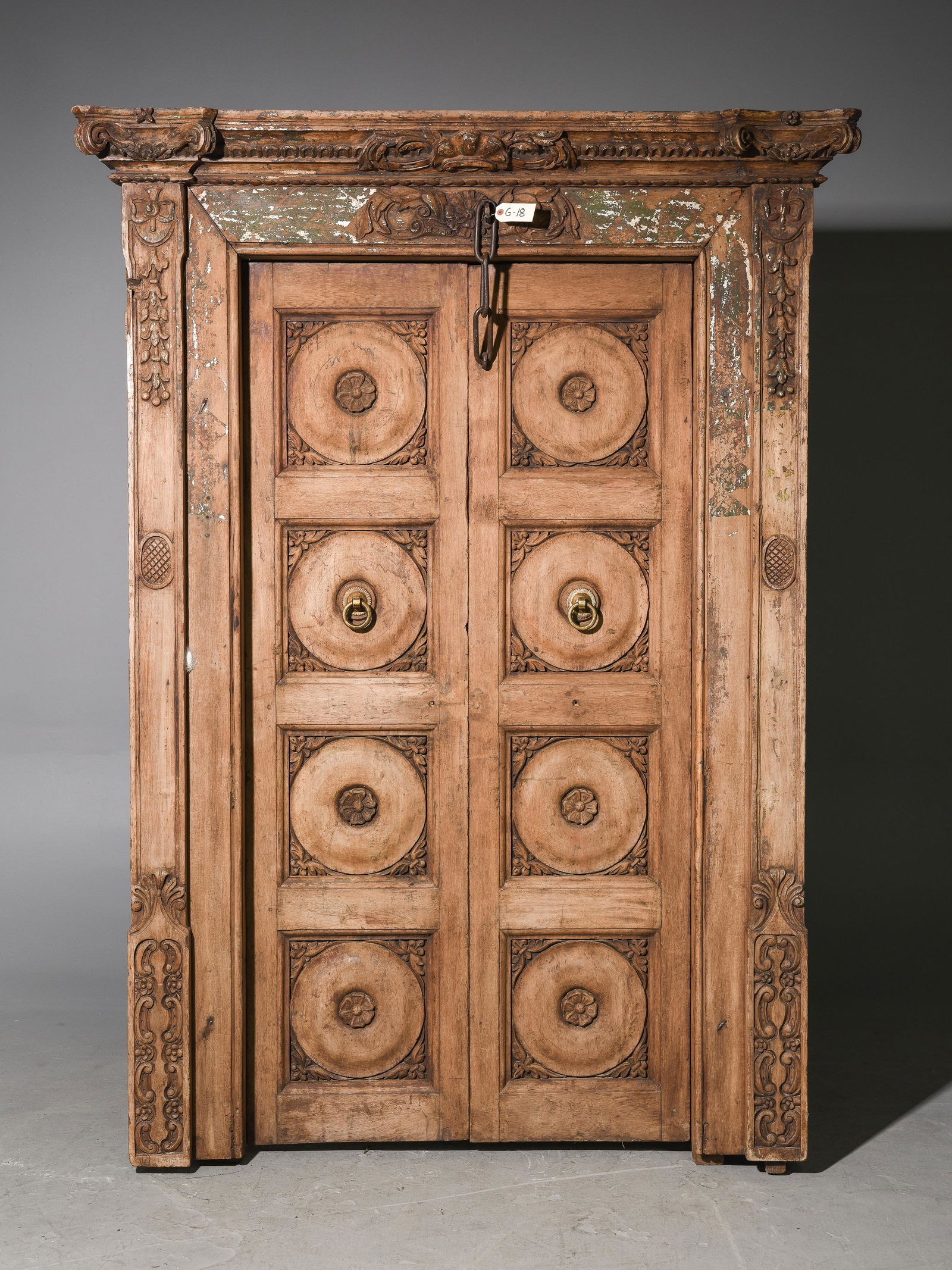 Very Heavy Carved Framed Double Door / Panel (1 of 5)