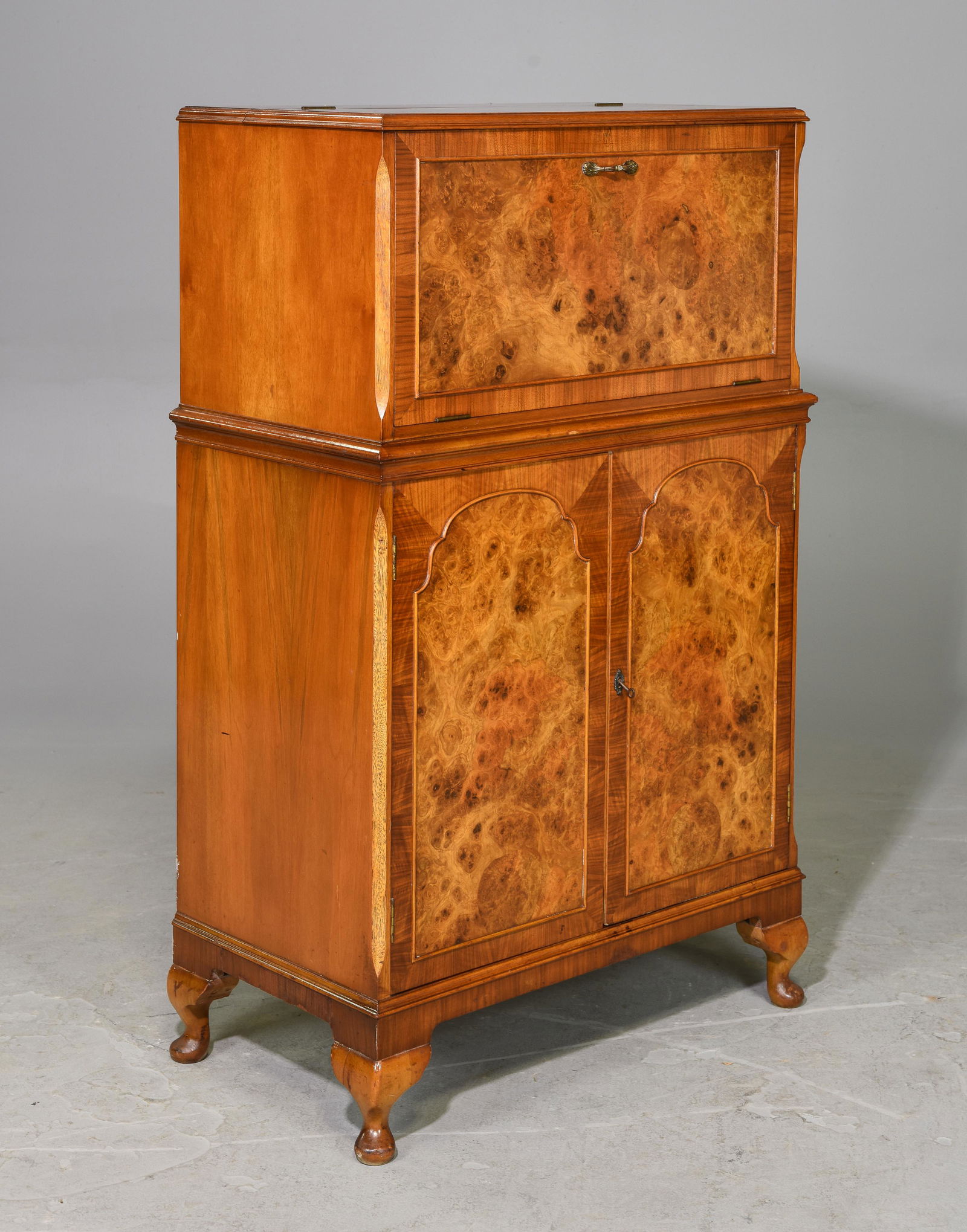 English Walnut Cocktail / Bar Cabinet (1 of 3)
