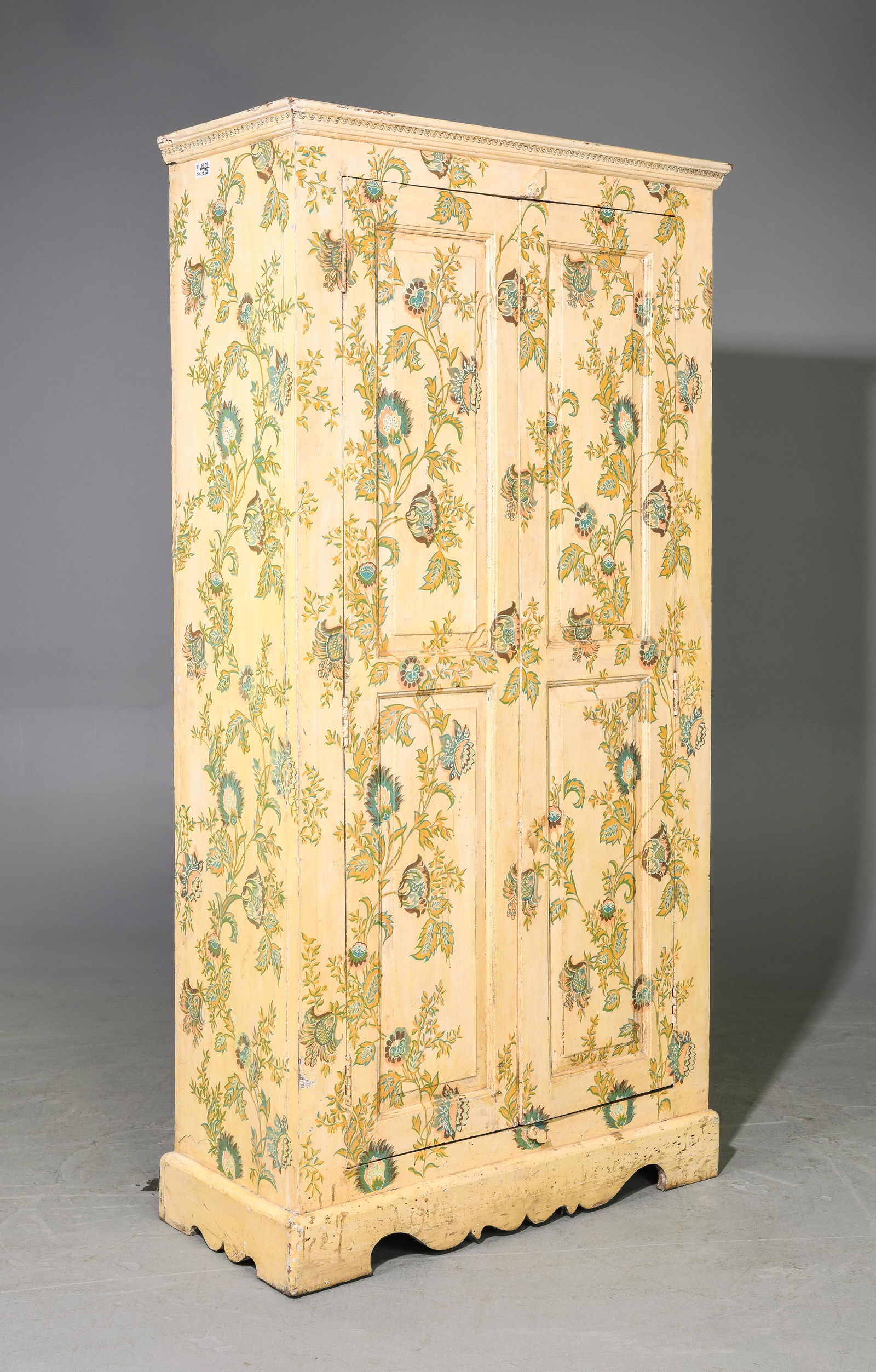 British Painted Double Door Cupboard c.1930's (1 of 3)