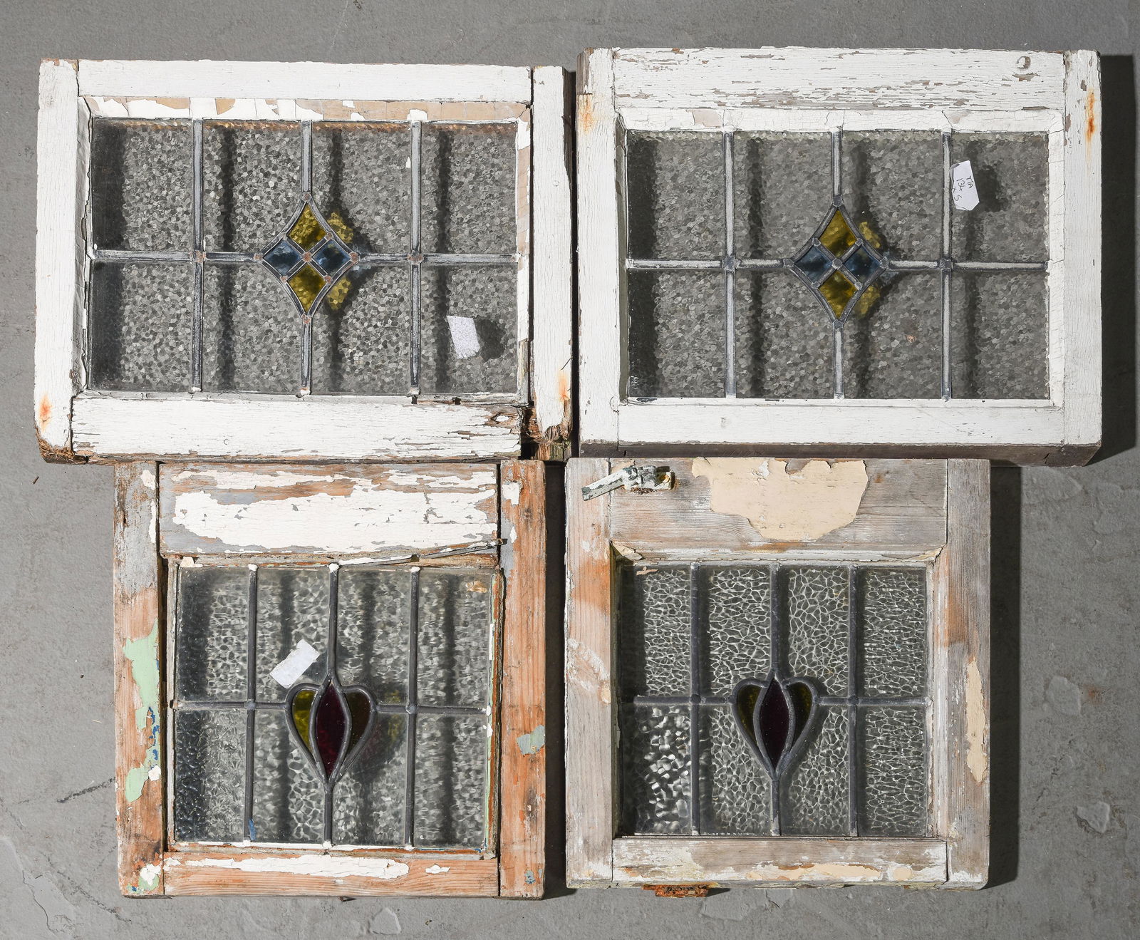 4 British Stained Glass Windows #5 (1 of 5)