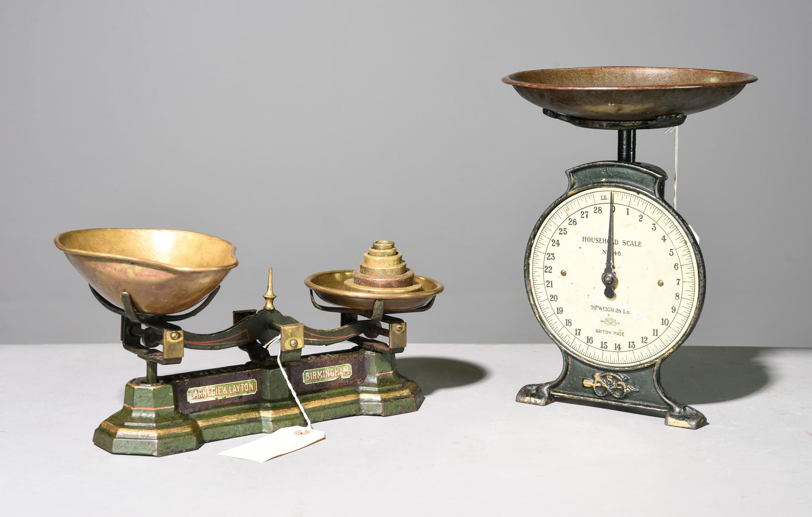 Balance Scale With Weights & Household Scale