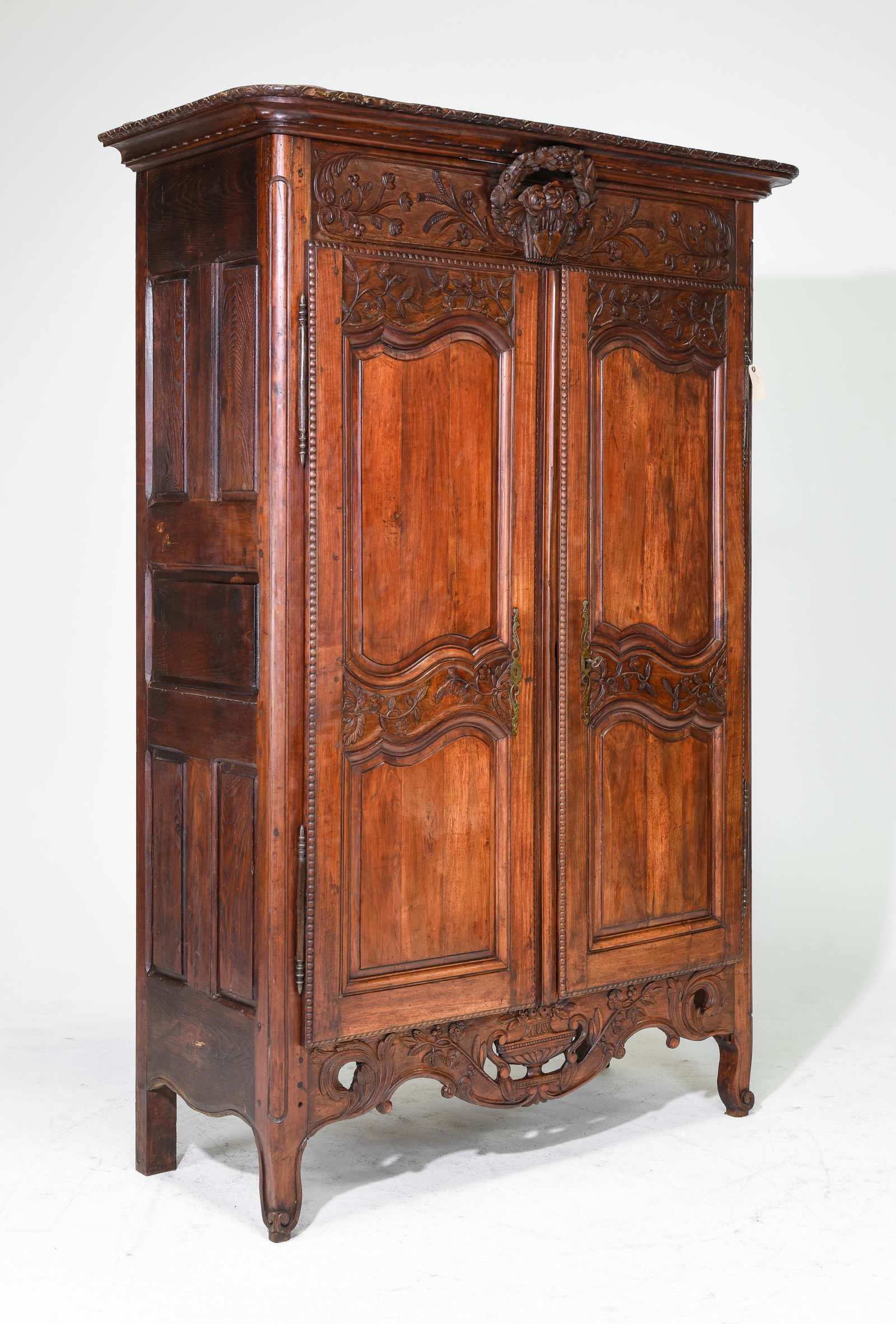French Oak Double Door Marriage Armoire (1 of 6)