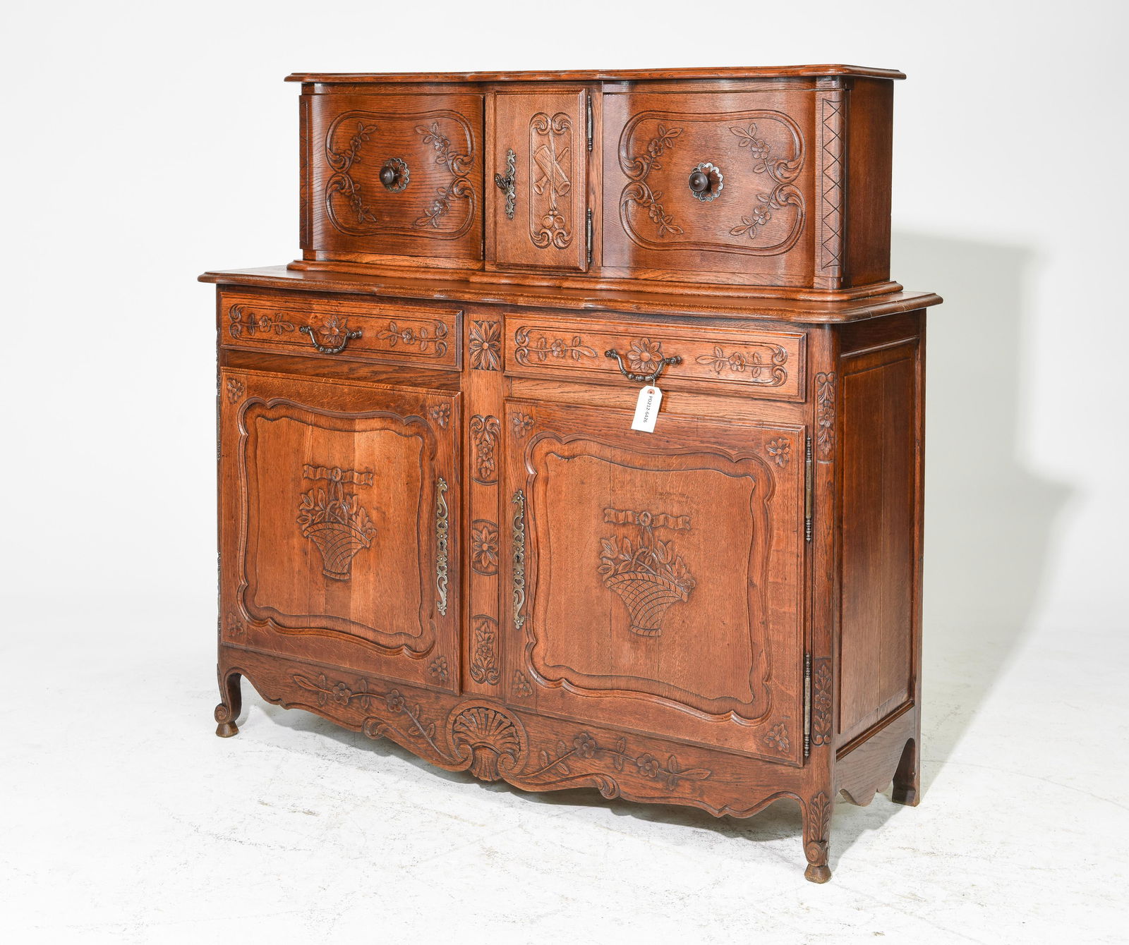 French Regency Style Oak Buffet c.1920's (1 of 6)