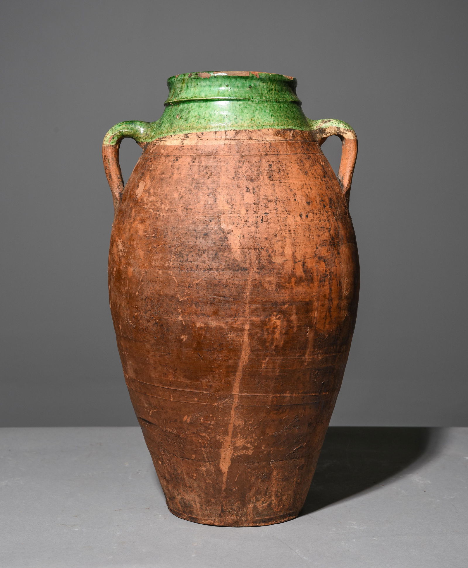 French Green Glazed Confit Pot #1 (1 of 4)