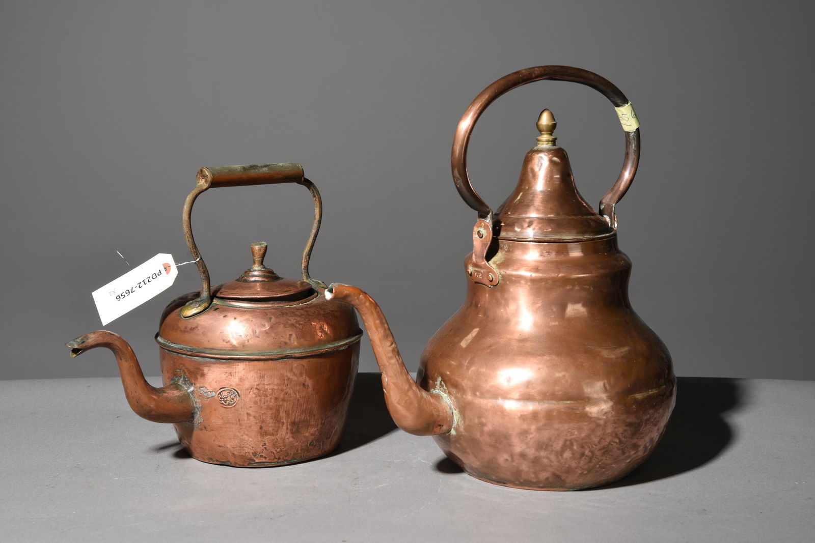 2 French Copper Tea / Coffee Kettles (1 of 3)