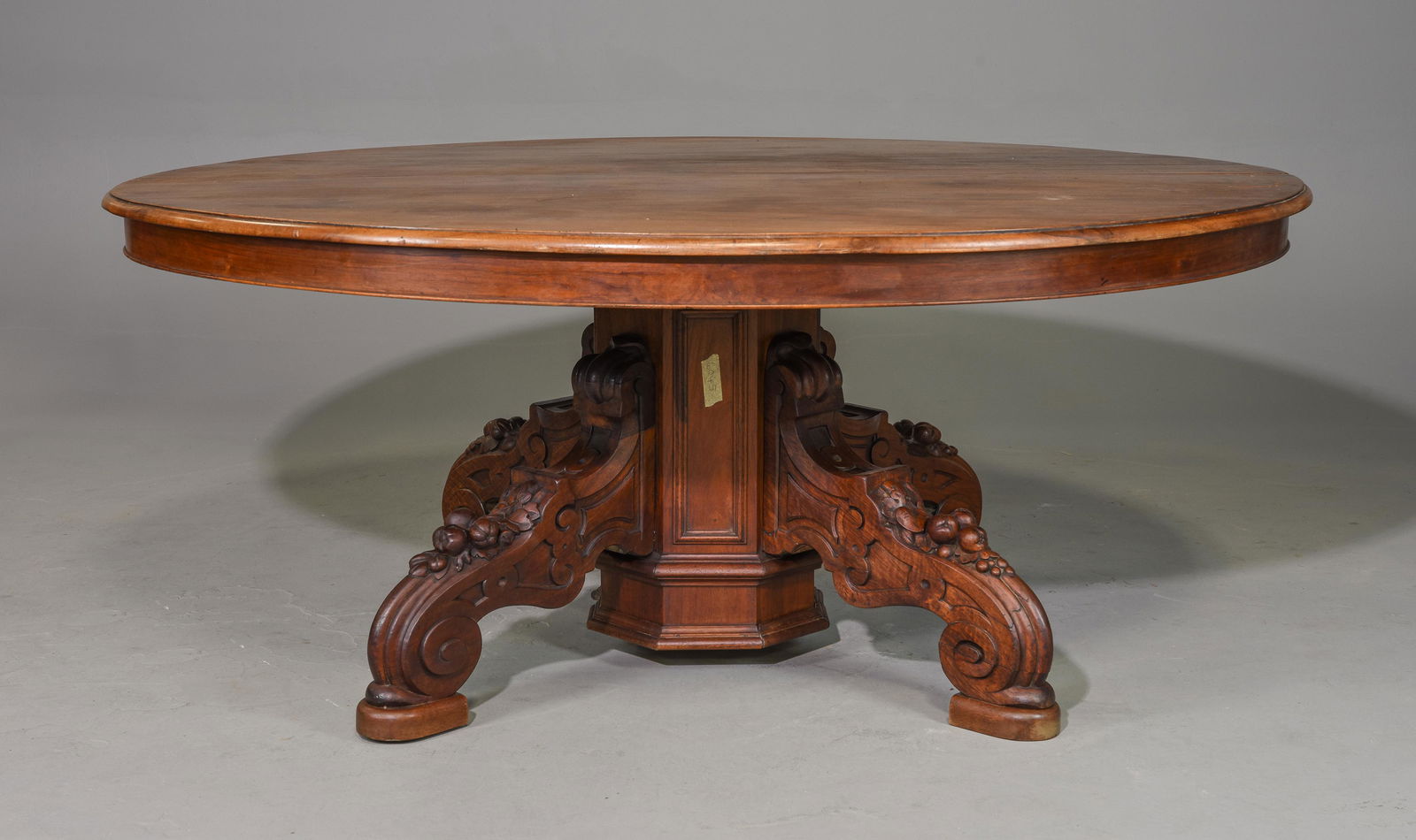 Henri II Style Walnut Oval Table c.1920's (1 of 6)