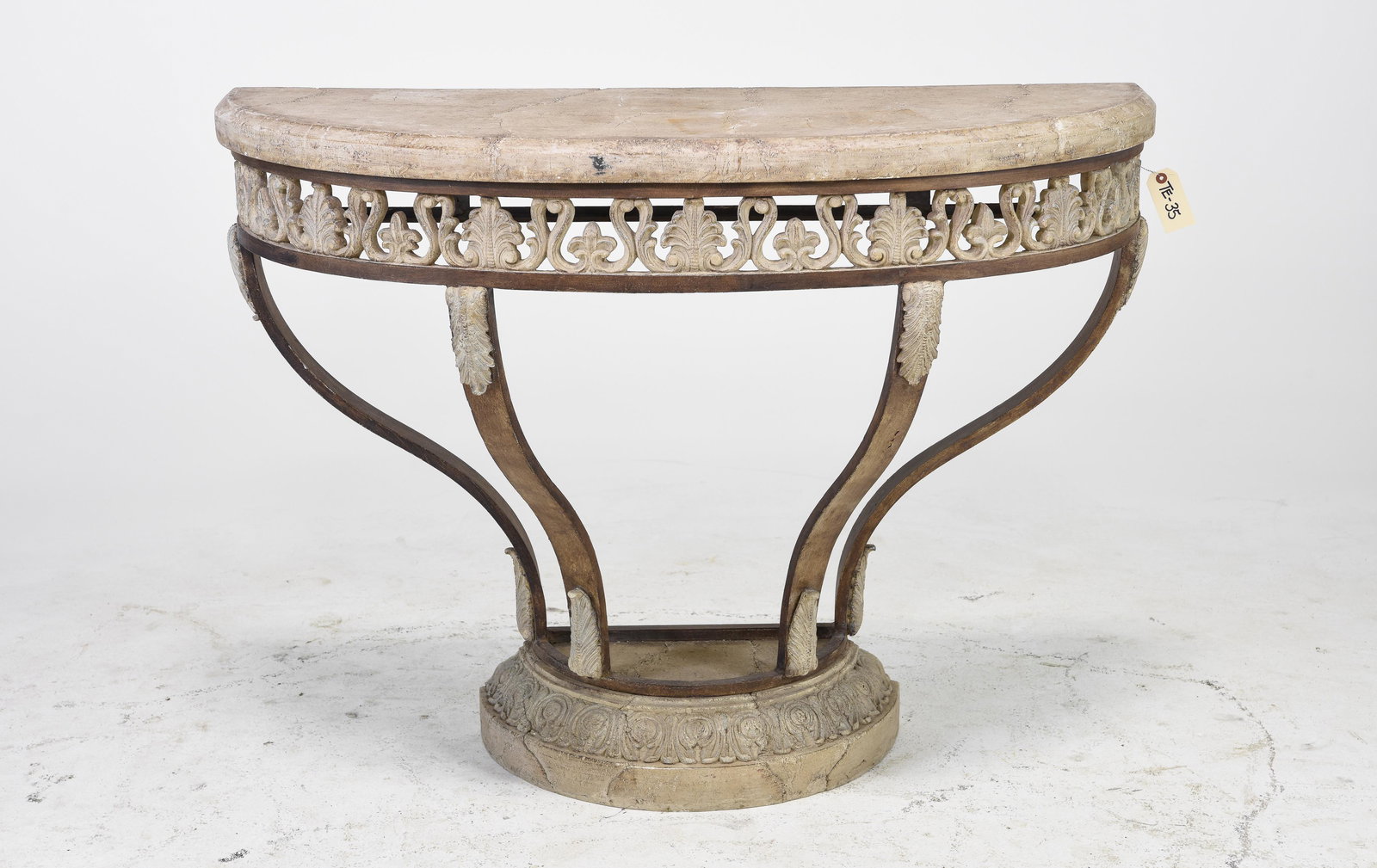 French Style Stone & Iron Console / Hall Table (1 of 4)
