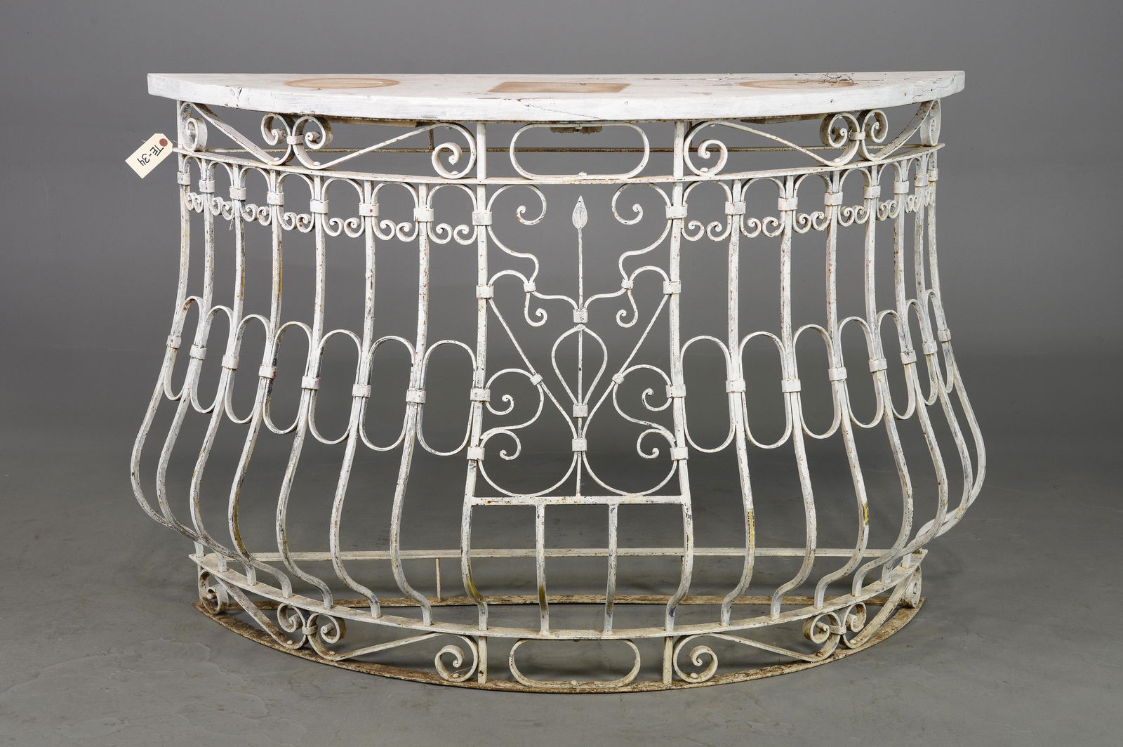 Painted Iron Base Console / Hall Table (1 of 4)