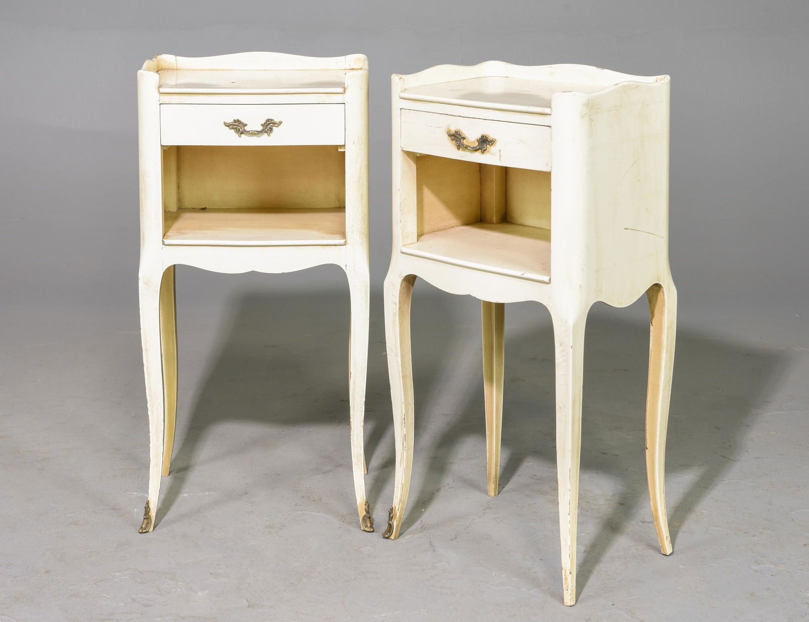 2 French Painted Single Drawer Occasional Tables (1 of 4)