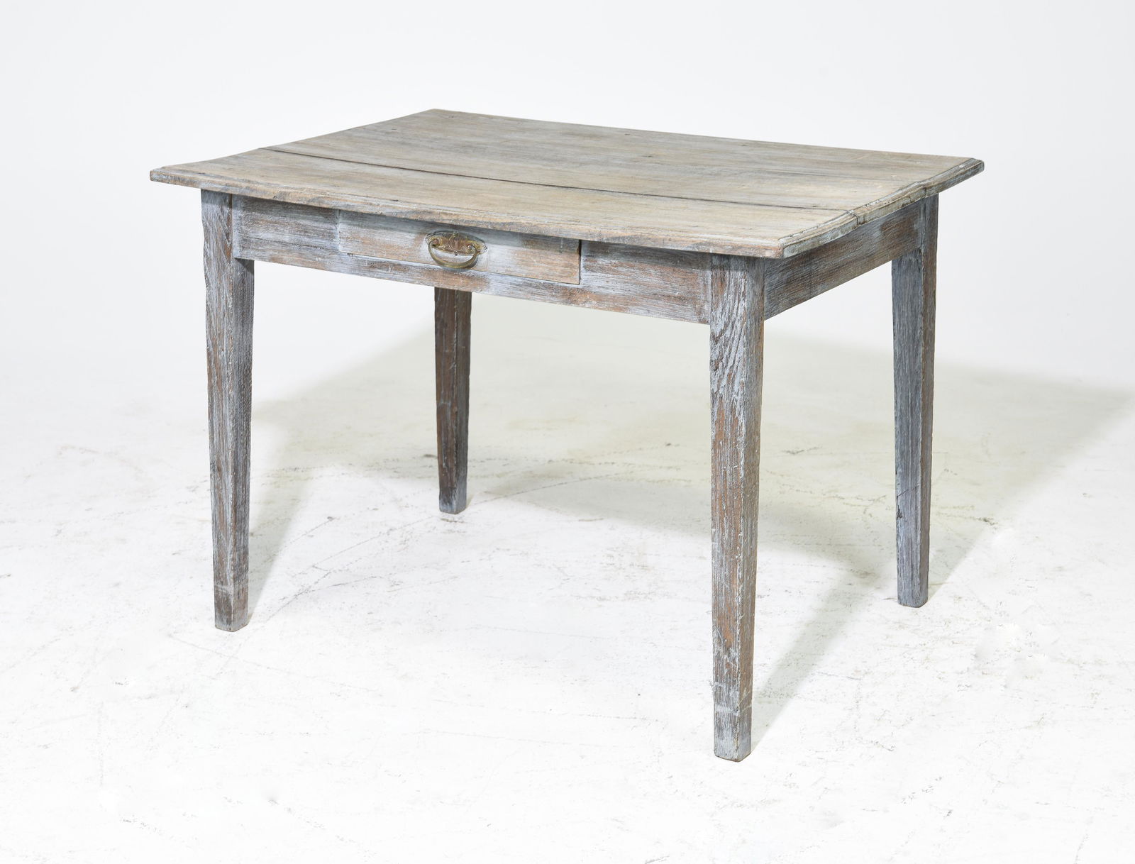 Rustic Painted Single Drawer Table (1 of 3)