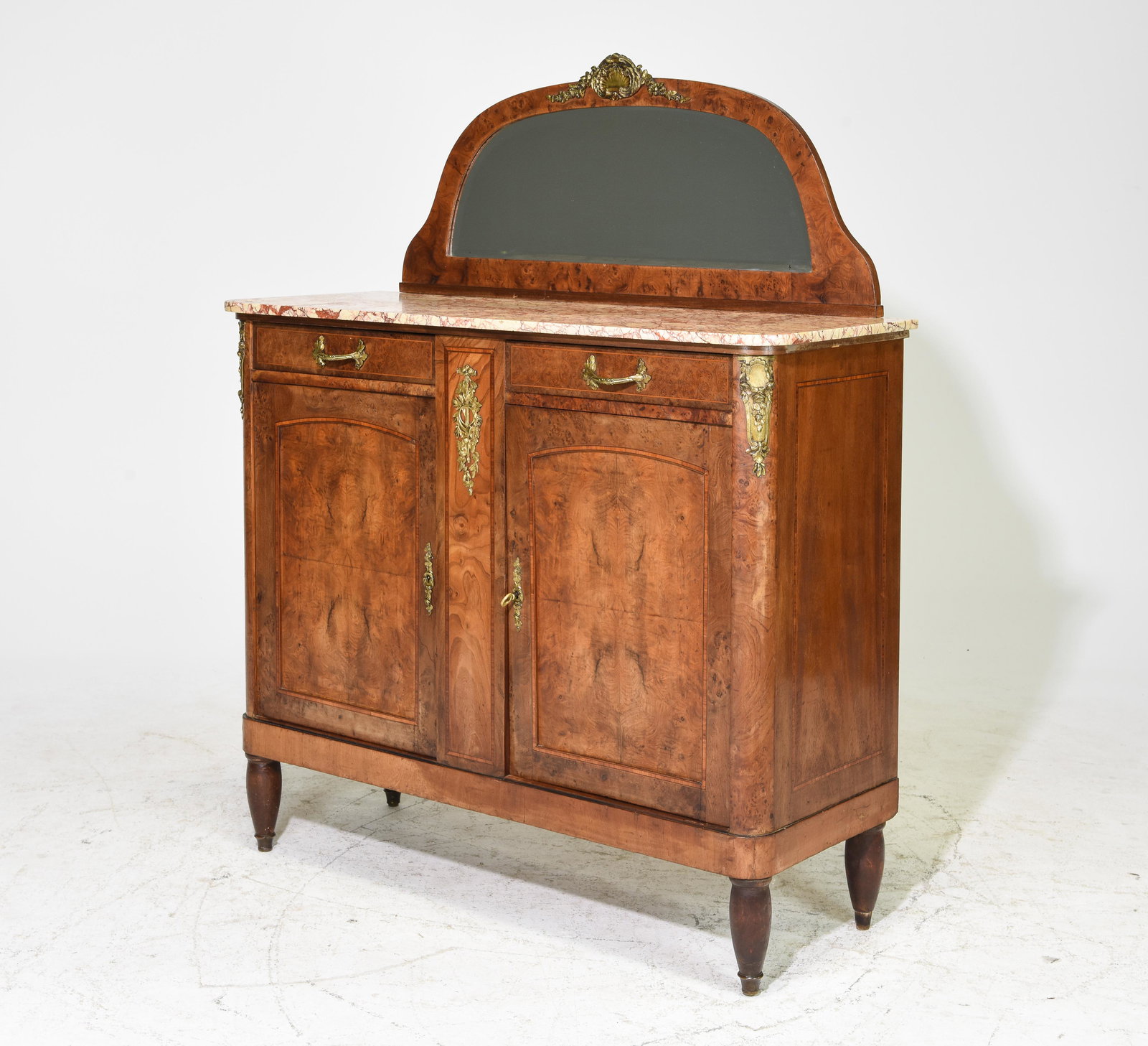 French Marble Top Mirror Back Buffet / Server (1 of 6)