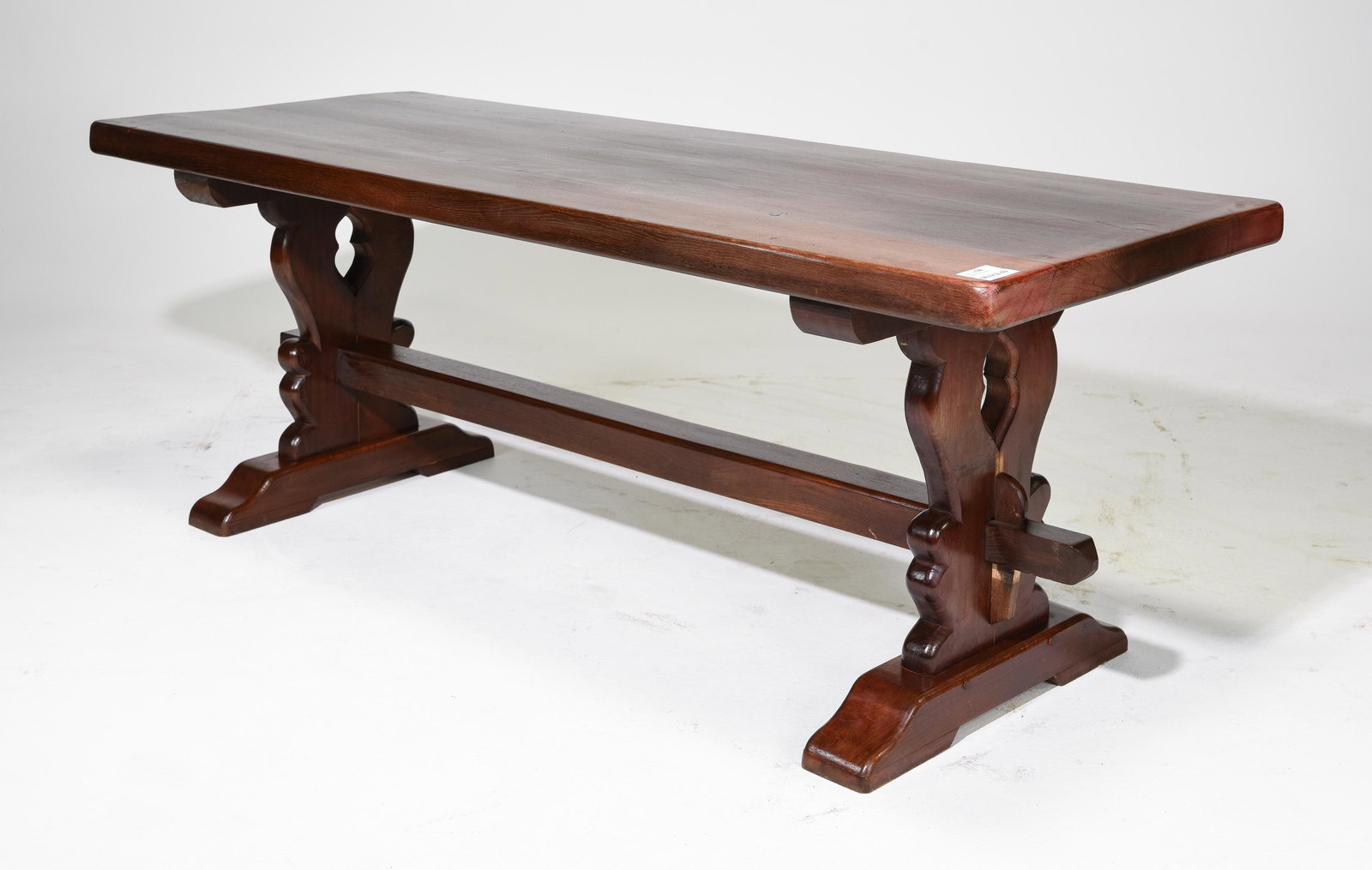 French Oak Trestle Base Table (1 of 4)