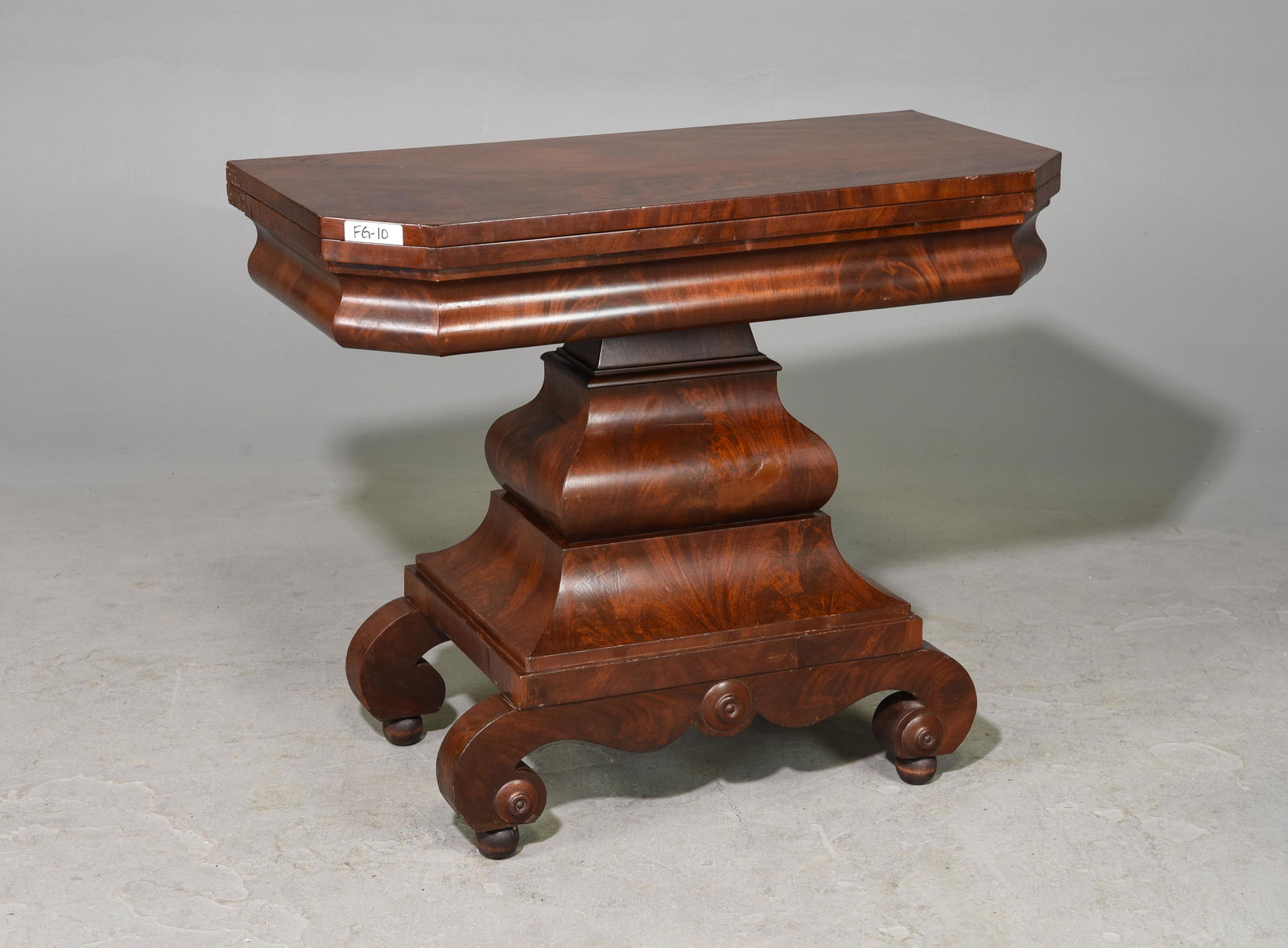 Victorian Mahogany Flip Top Game / Card Table (1 of 3)