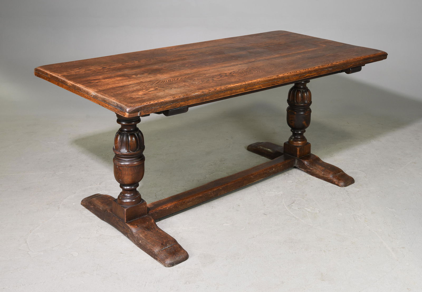 Tudor Style Carved Oak Table c.1920's-30's (1 of 2)