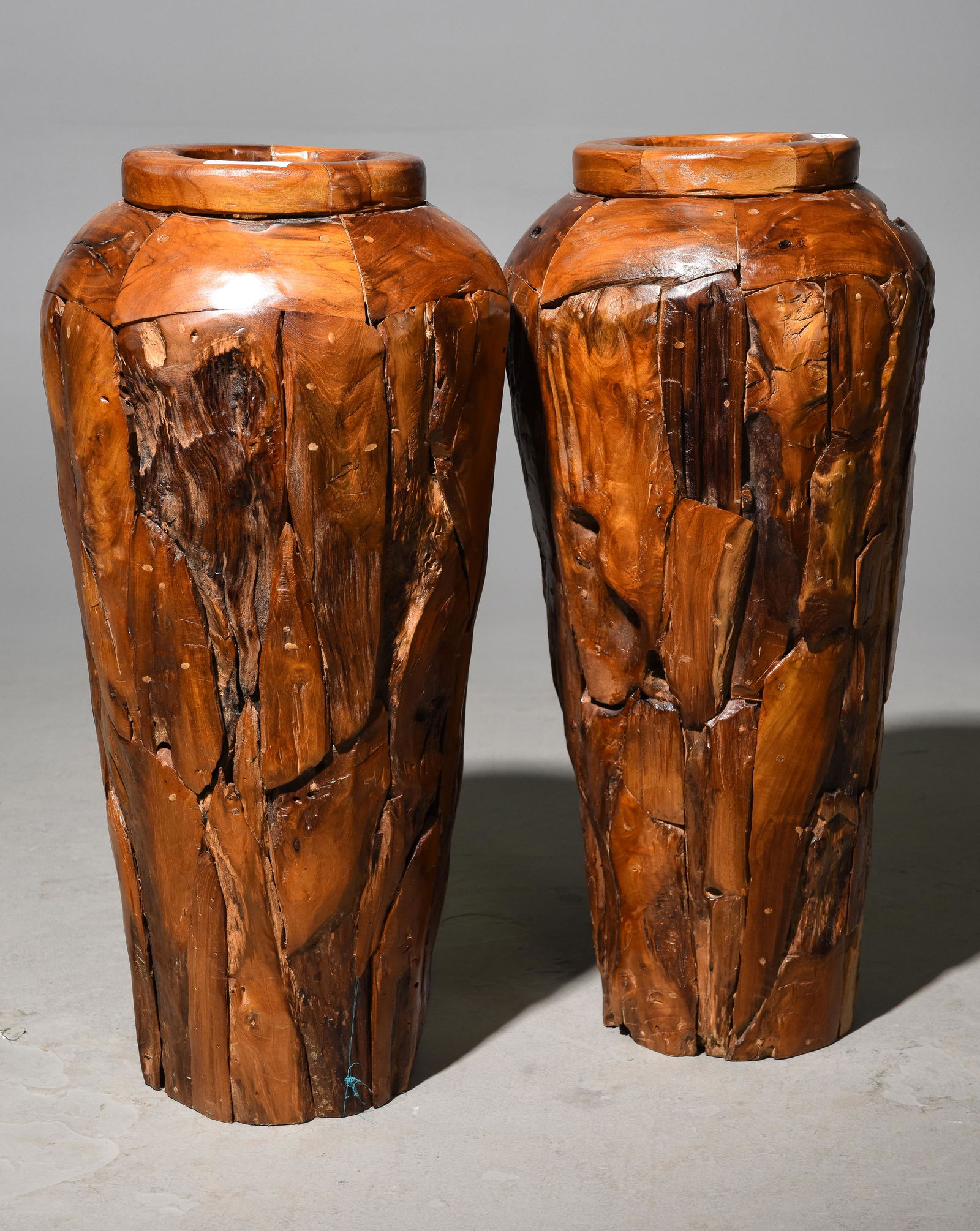 2 Teak Root Planters / Vases (1 of 4)
