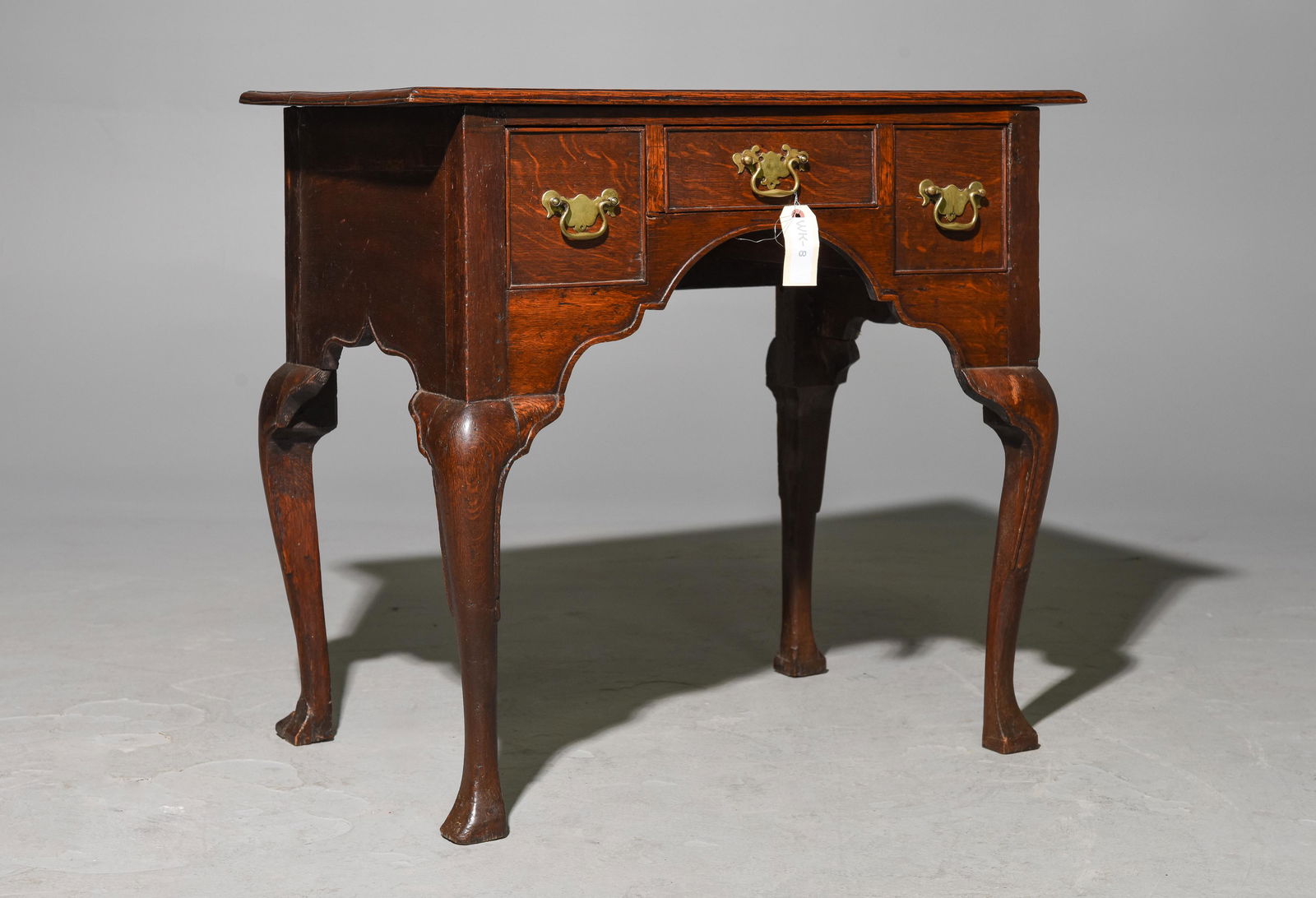 British Oak 3 Drawer Occasional Table c.1800's (1 of 4)