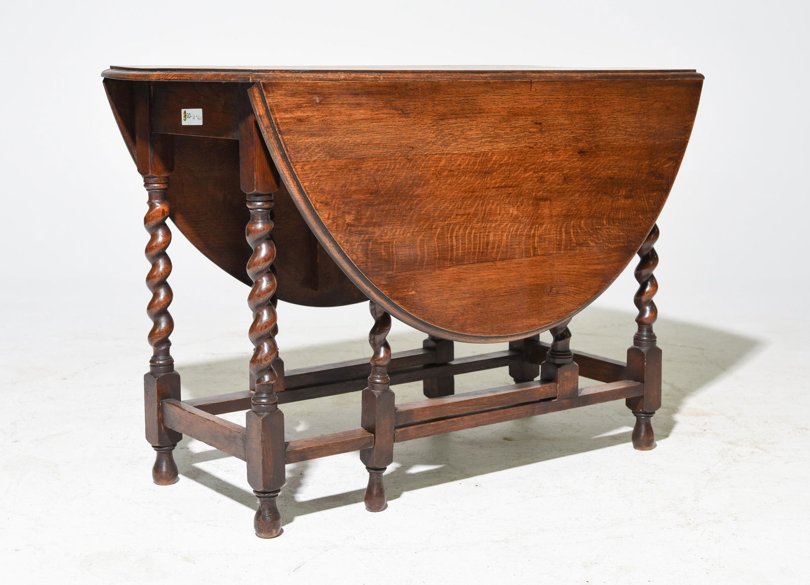 British Oak Barley Twist Drop Leaf Table #1 (1 of 2)
