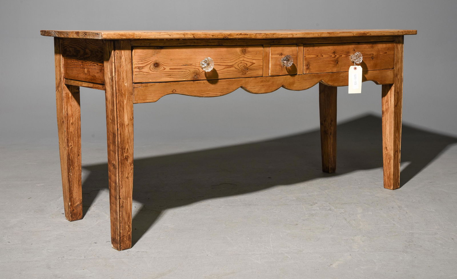 British Pine 3 Drawer Hall / Console Table (1 of 3)
