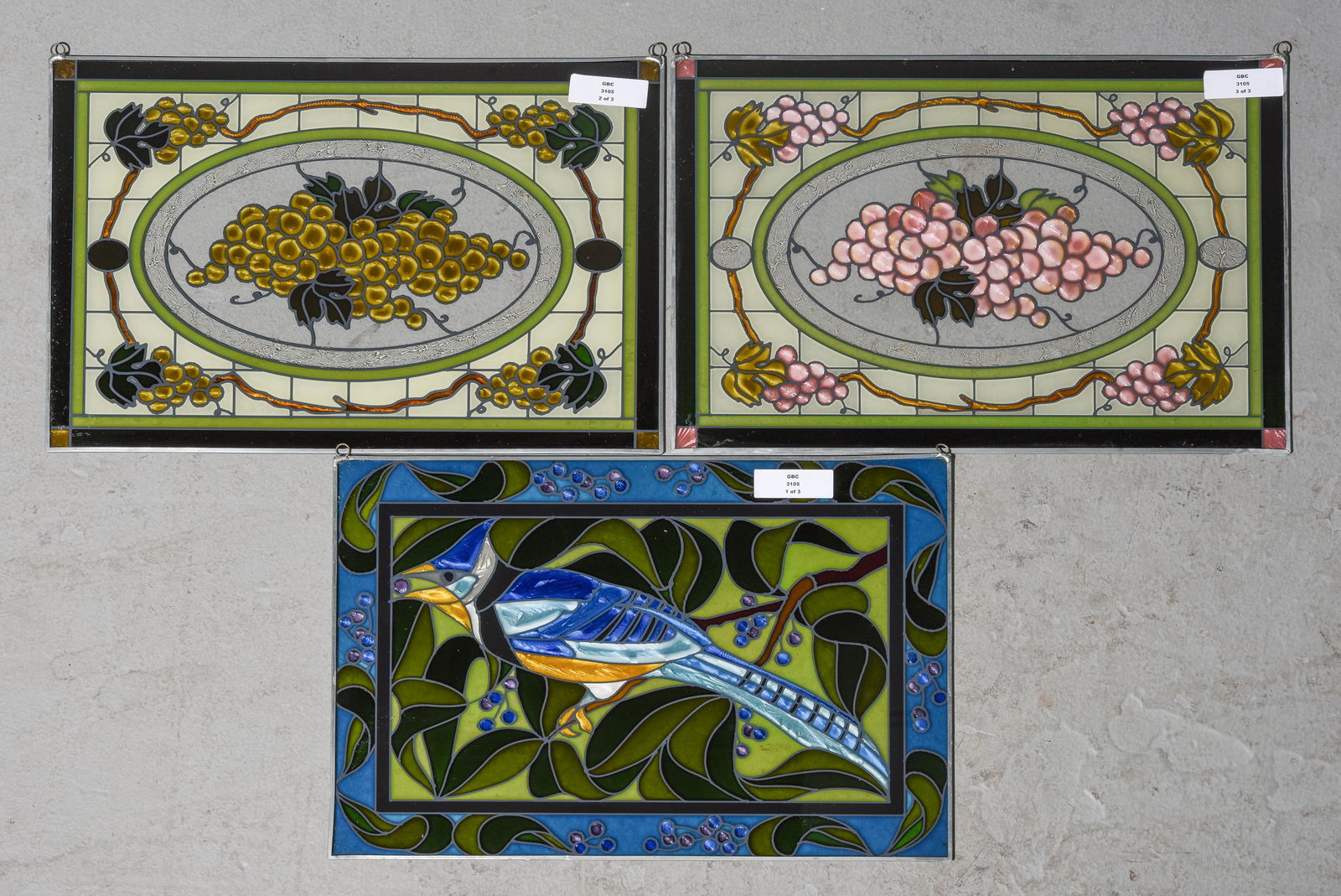 3 Small Stained Glass Windows (1 of 4)