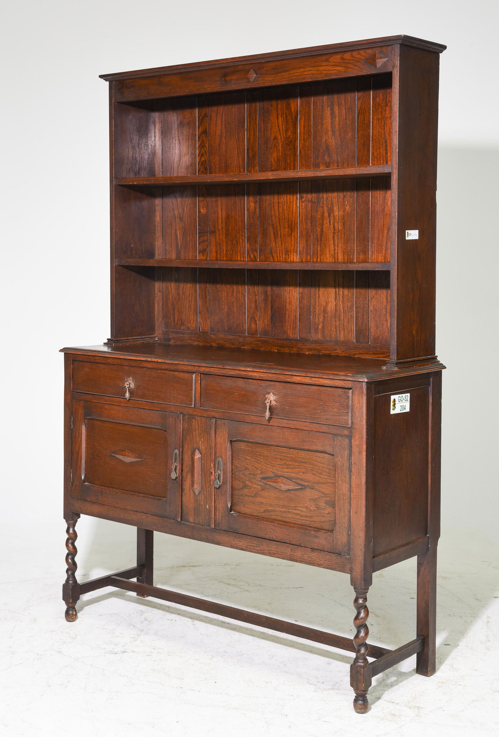 British Oak Barley Twist Welch Dresser (1 of 3)
