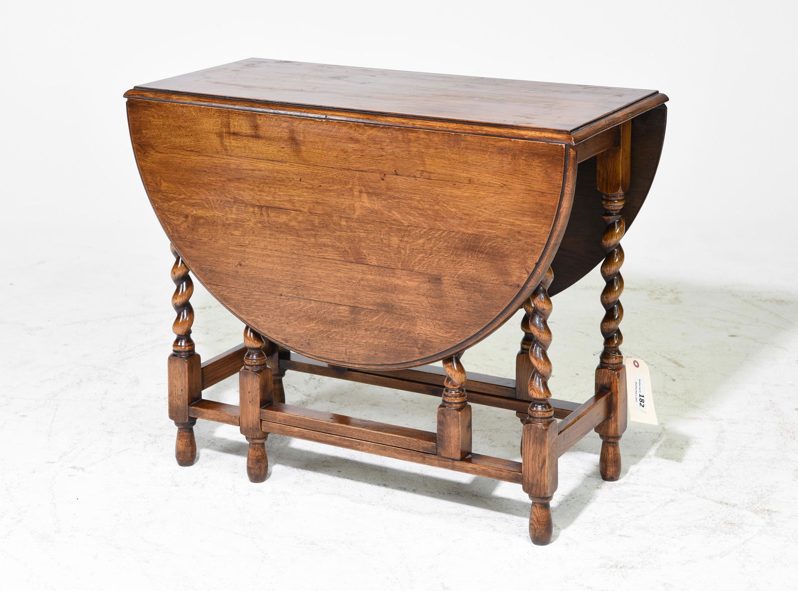 British Oak Barley Twist Drop Leaf Table #1 (1 of 2)