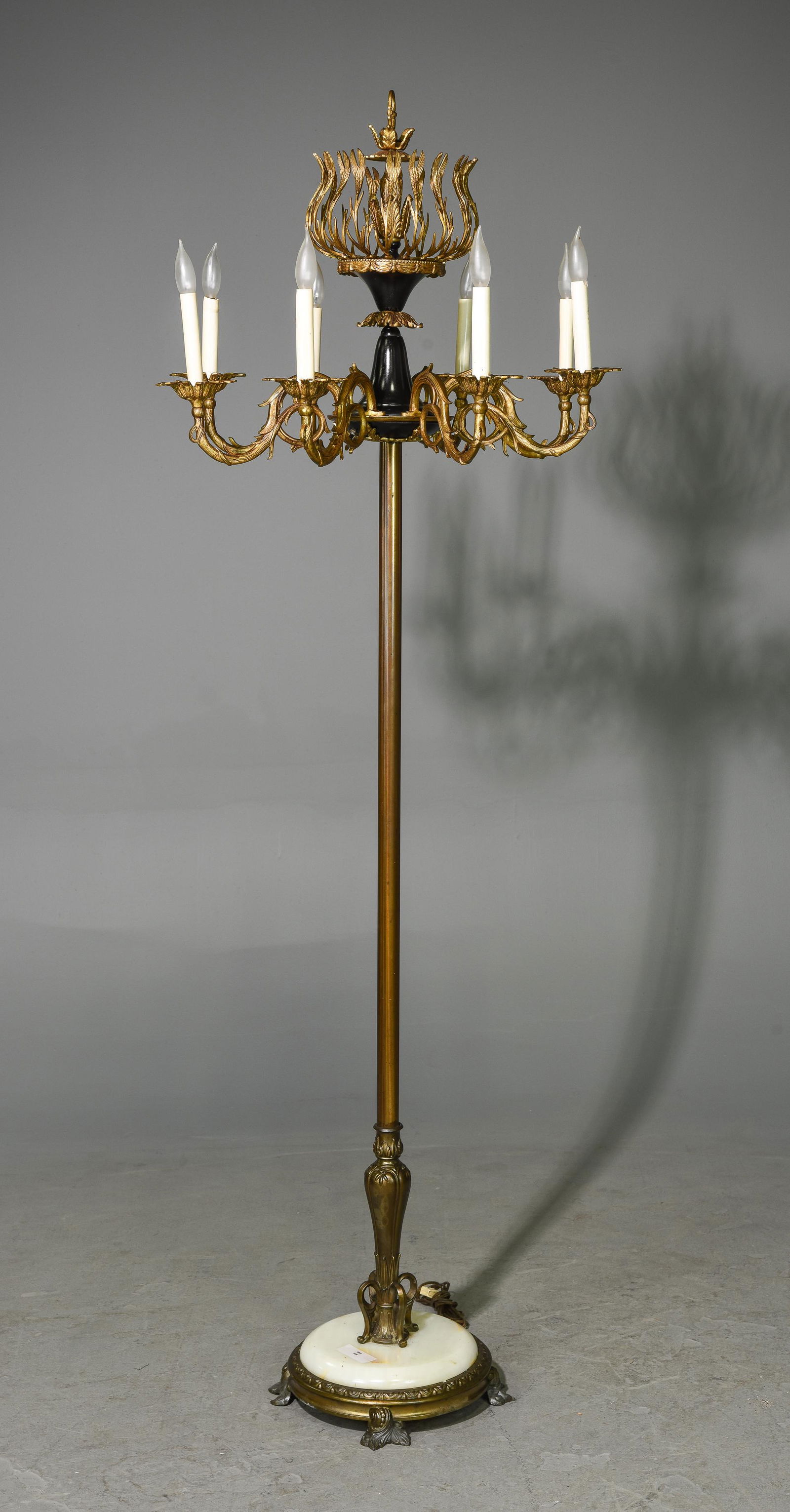 Louis XV Style Gilded Candelabra Floor Lamp (1 of 4)