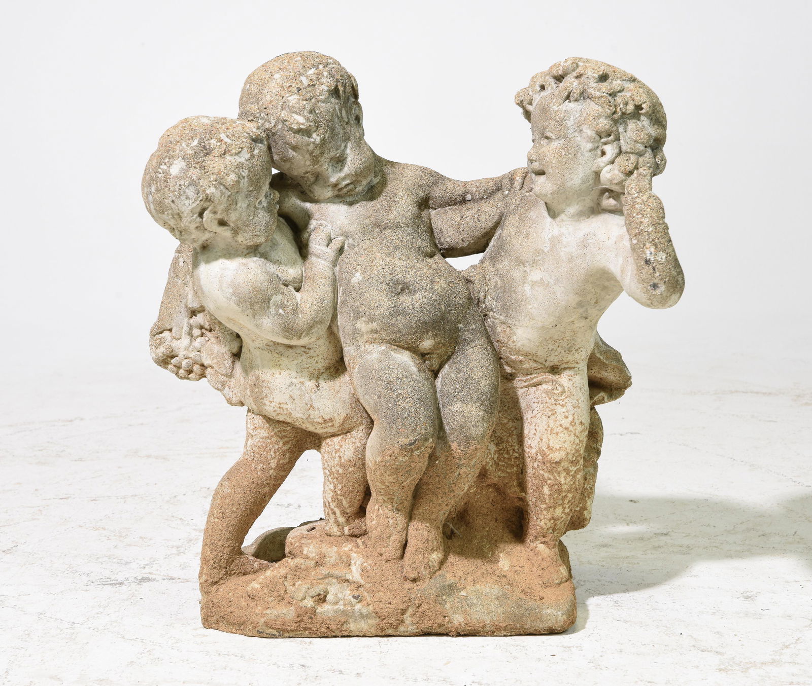 Franciscan Style Triple Cherub Garden Statue (1 of 4)