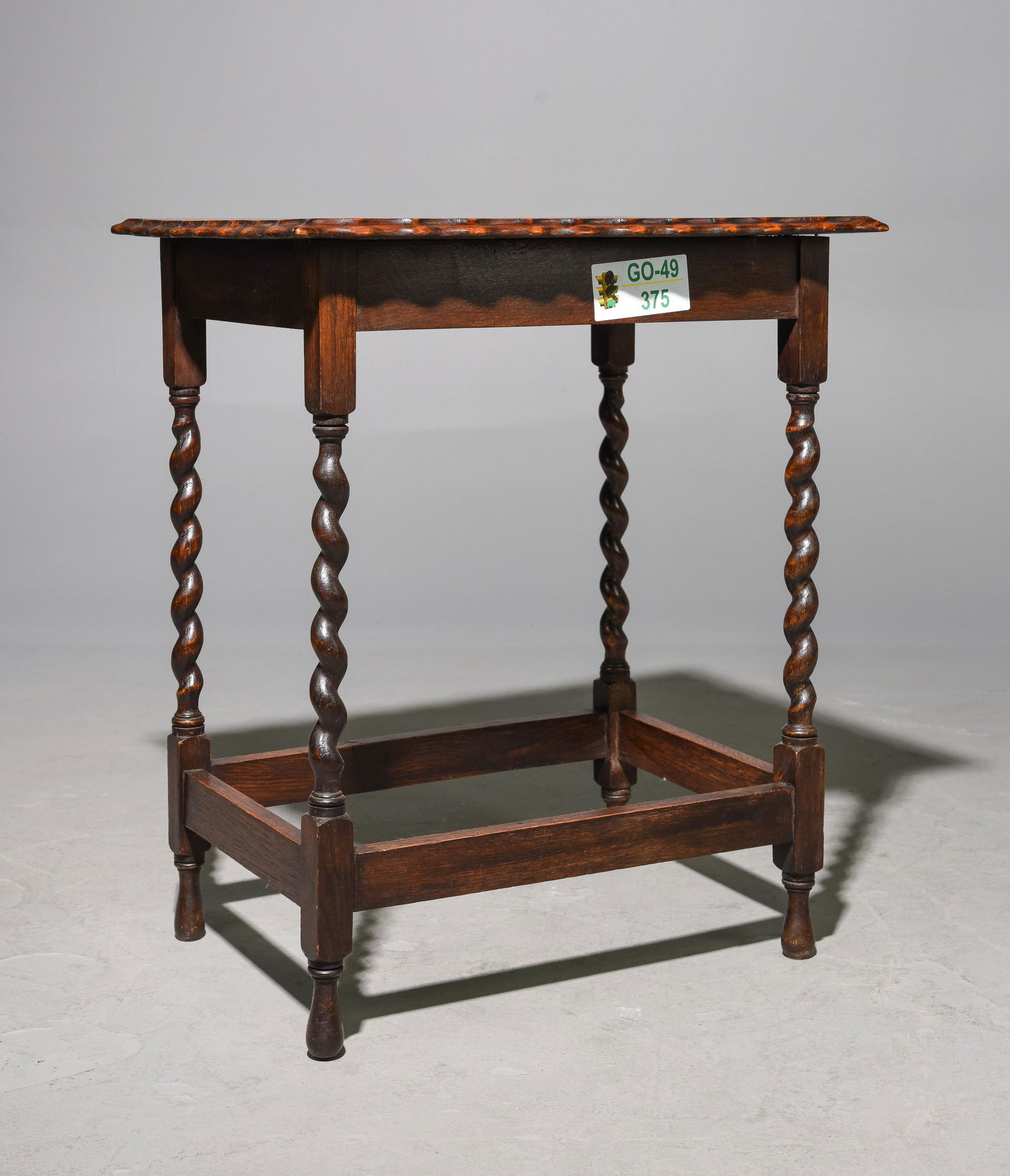 British Oak Barley Twist Occasional Table #3 (1 of 2)