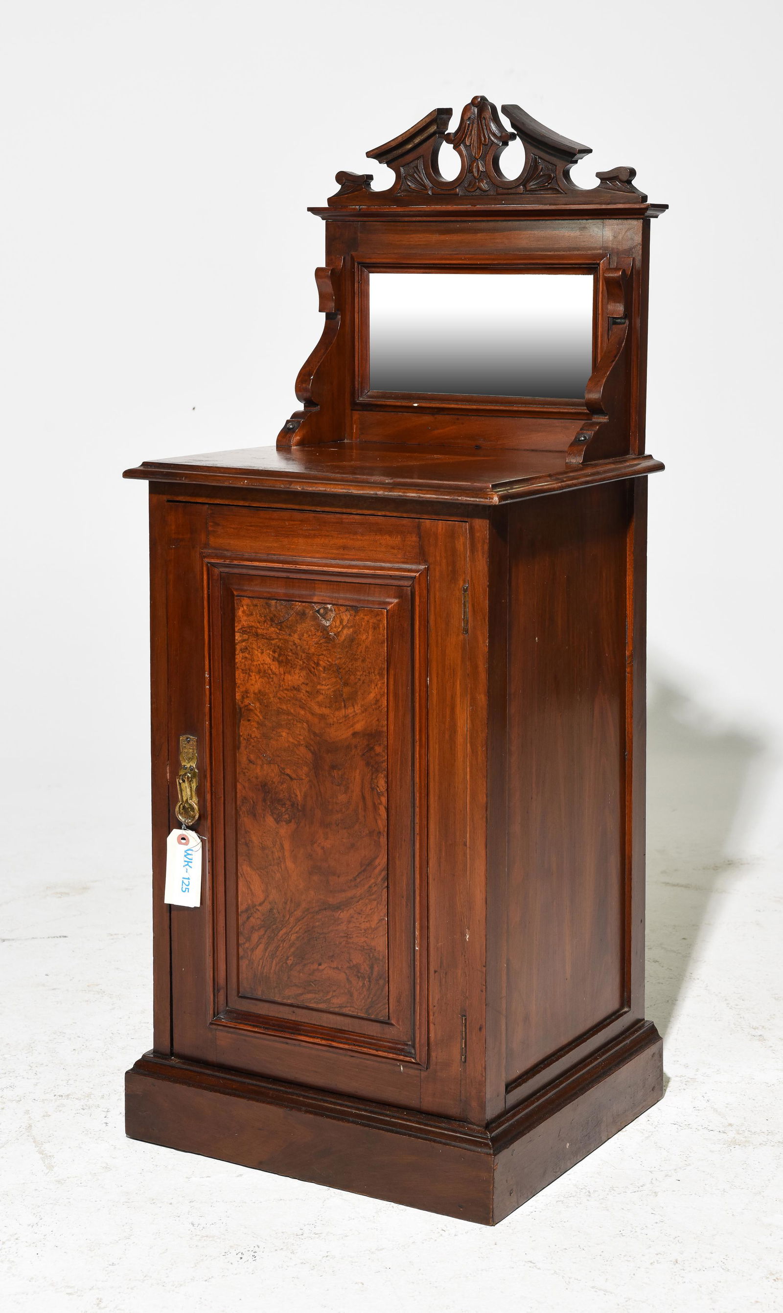 British Mahogany Mirror Back Occasional Cabinet (1 of 4)