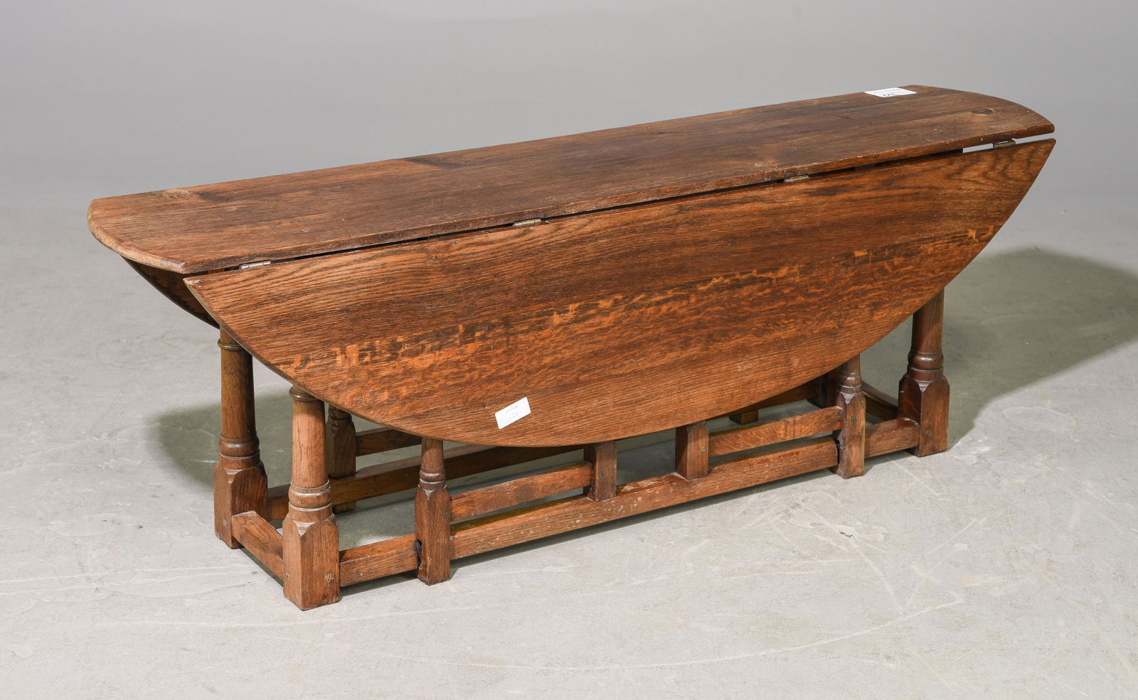 English Oak Low Long Drop Leaf Table (1 of 4)