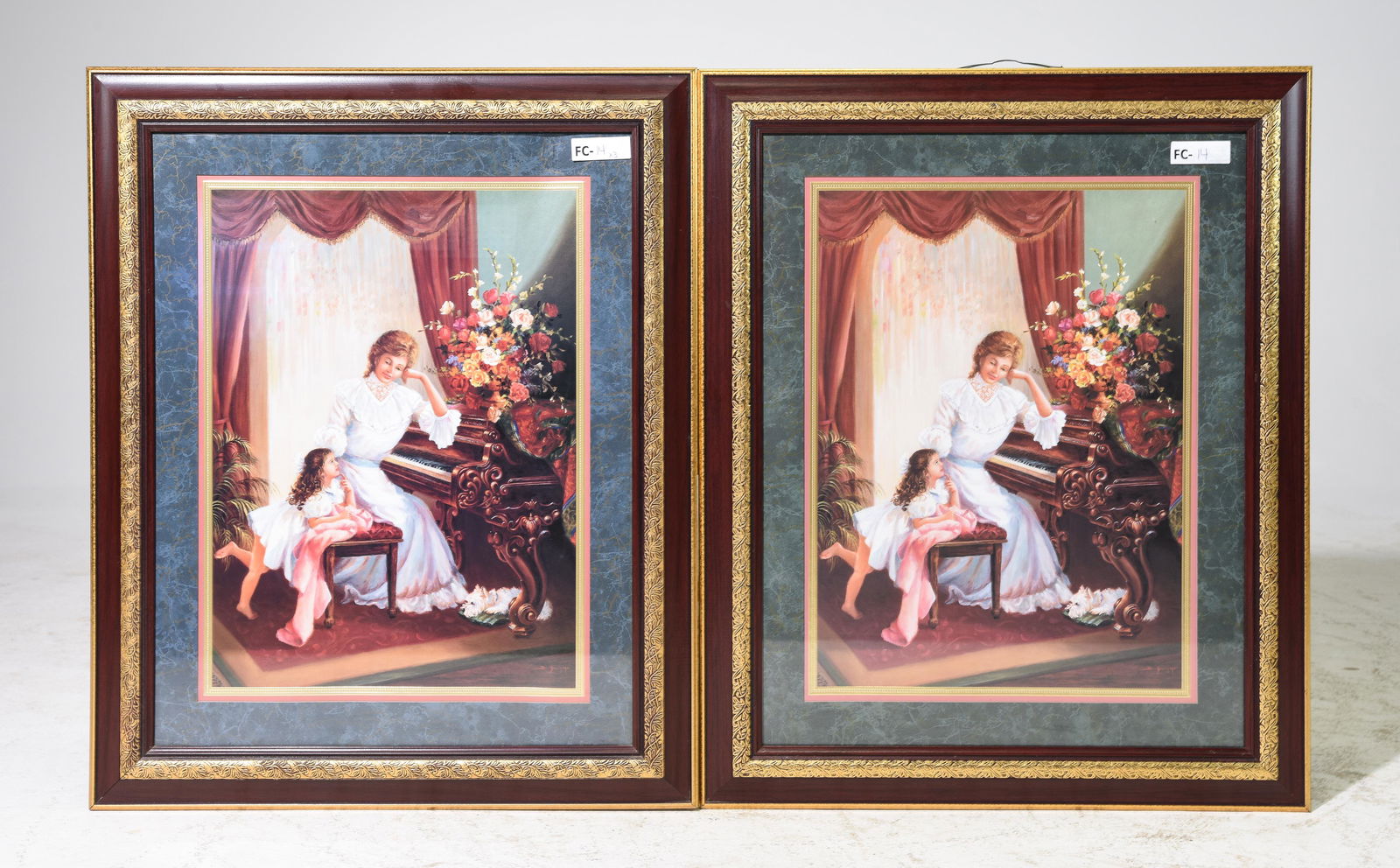 2 Framed Double Matted Prints - Mother with Child (1 of 5)