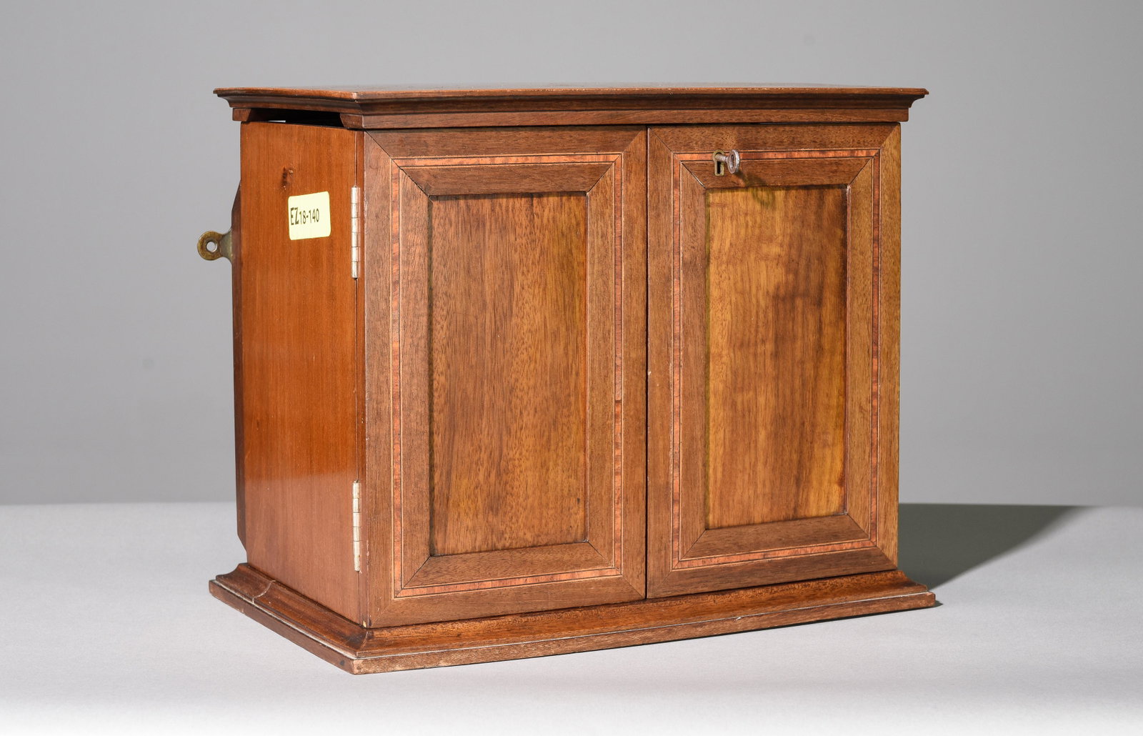 English Mahogany Smokers Box c.1920's-30's: English Mahogany Smokers Box c.1920's-30's - 13 in tall x 15 x 9