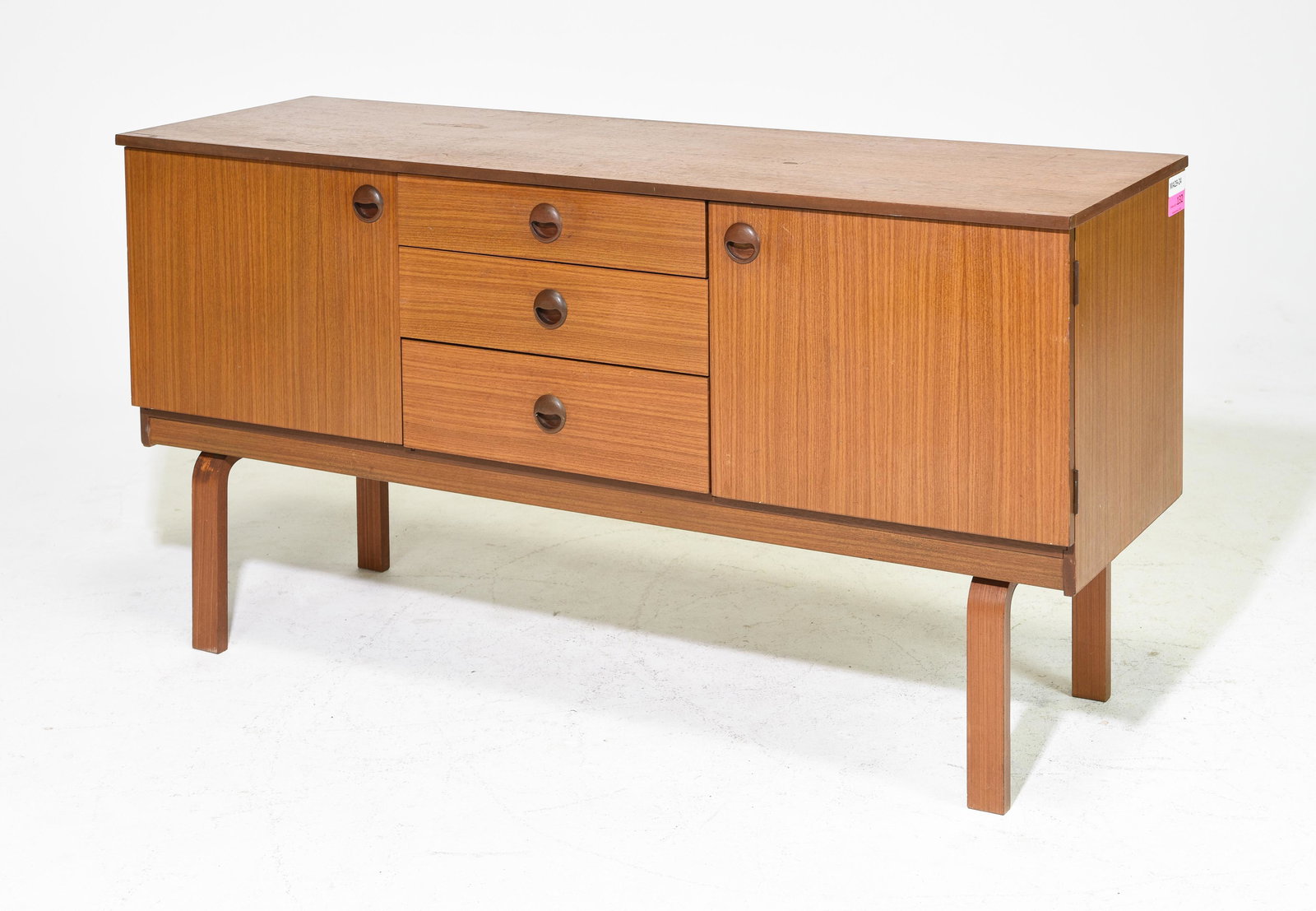 Mid Century Modern Sidebaord - Schreiber: Danish Modern Style Sidebaord / Credenza by Schreiber - 30 in tlal x 59 x 17