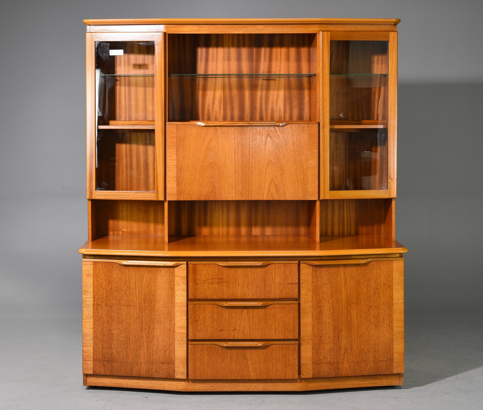 Mid Century Wall Unit / Cocktail Cabinet - J.S Sokol: Danish Modern Style Wall Unit / Cocktail Cabinet by J.S. Sokol - 68.5 in tall x 60 x 18 - This breaks down for easier transport