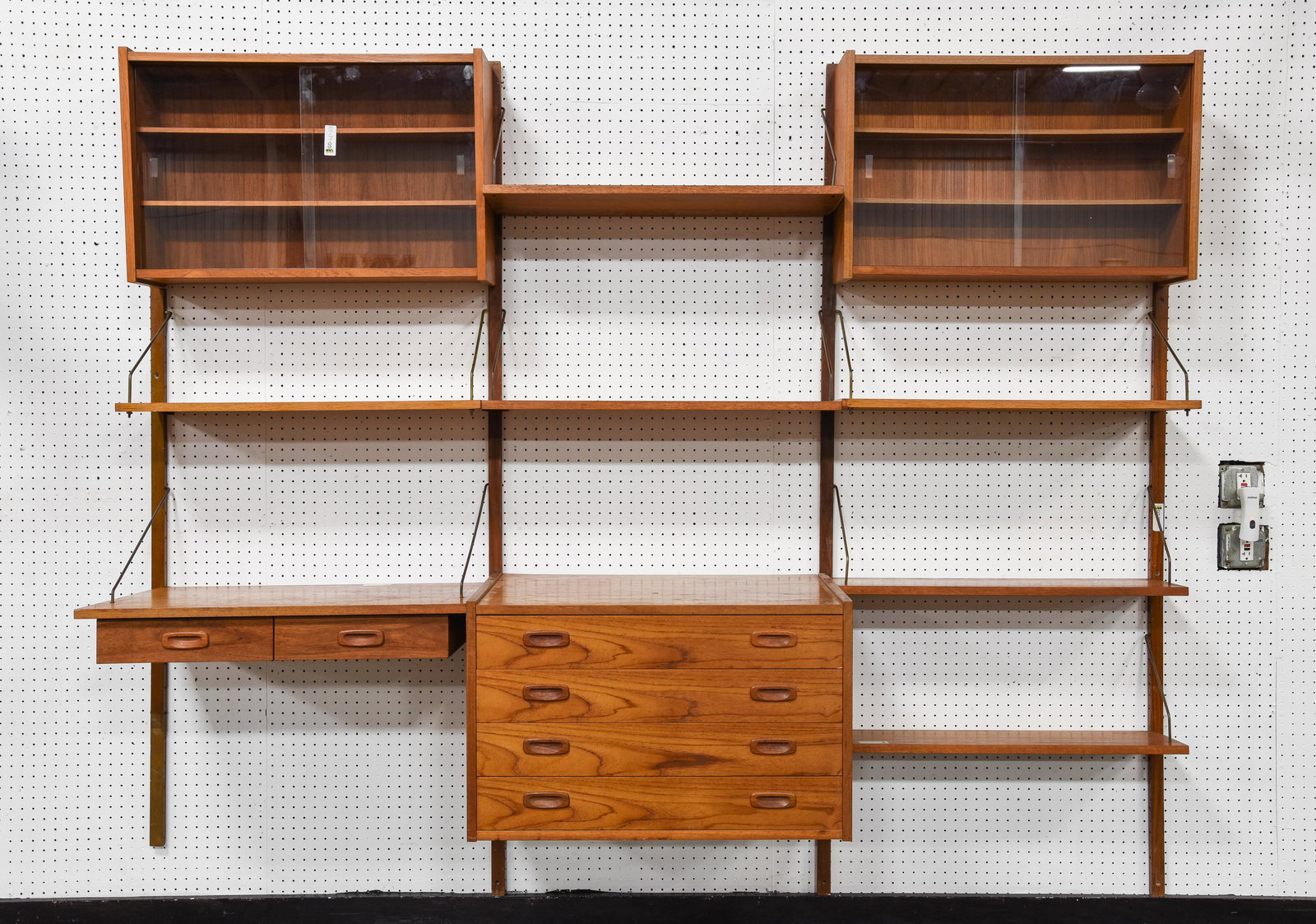 3 Bay Mid Century Danish Modern Wall System (1 of 4)