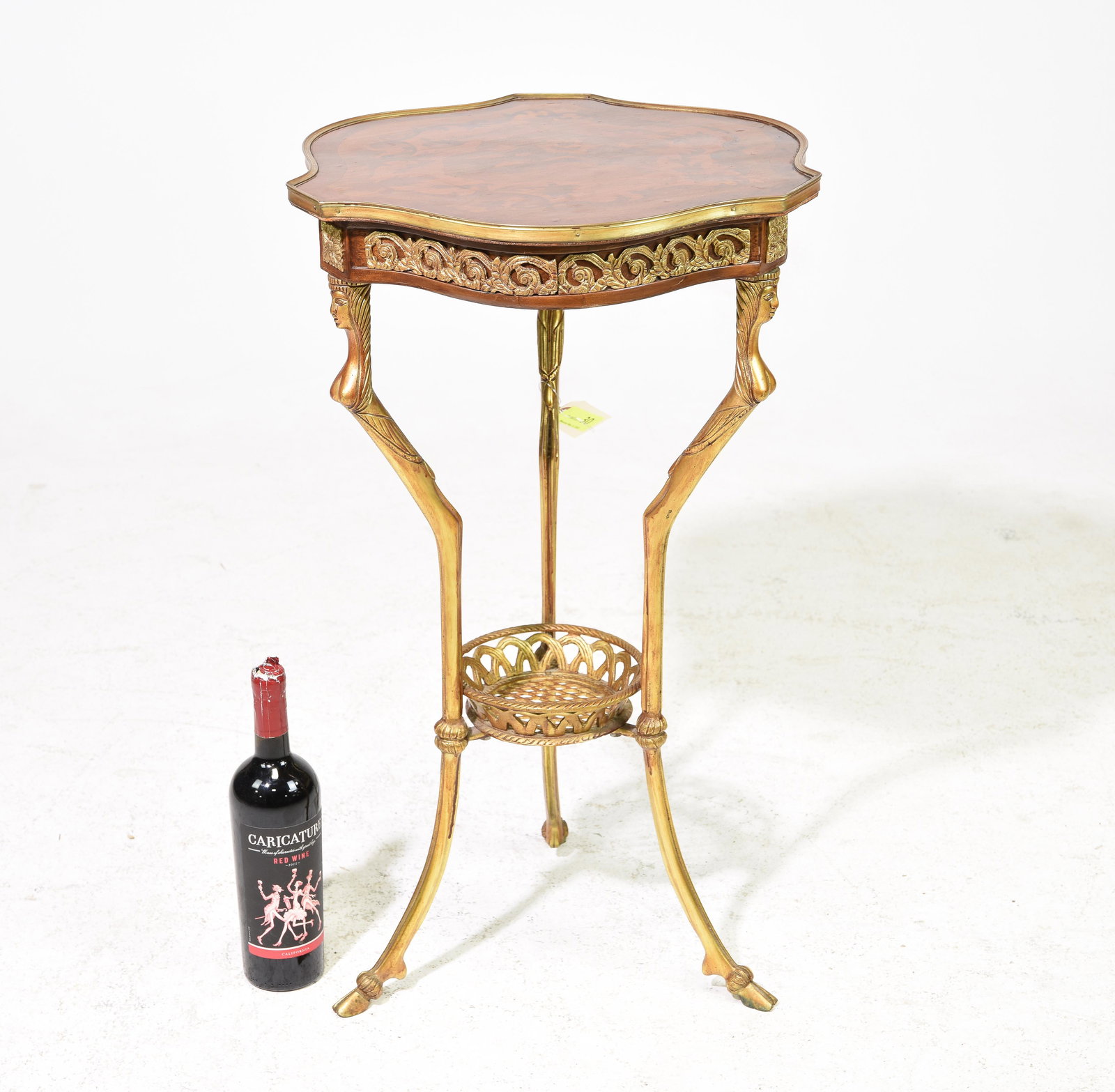 Egyptian Revival Gilt Plant Stand / Occasional Table (1 of 4)