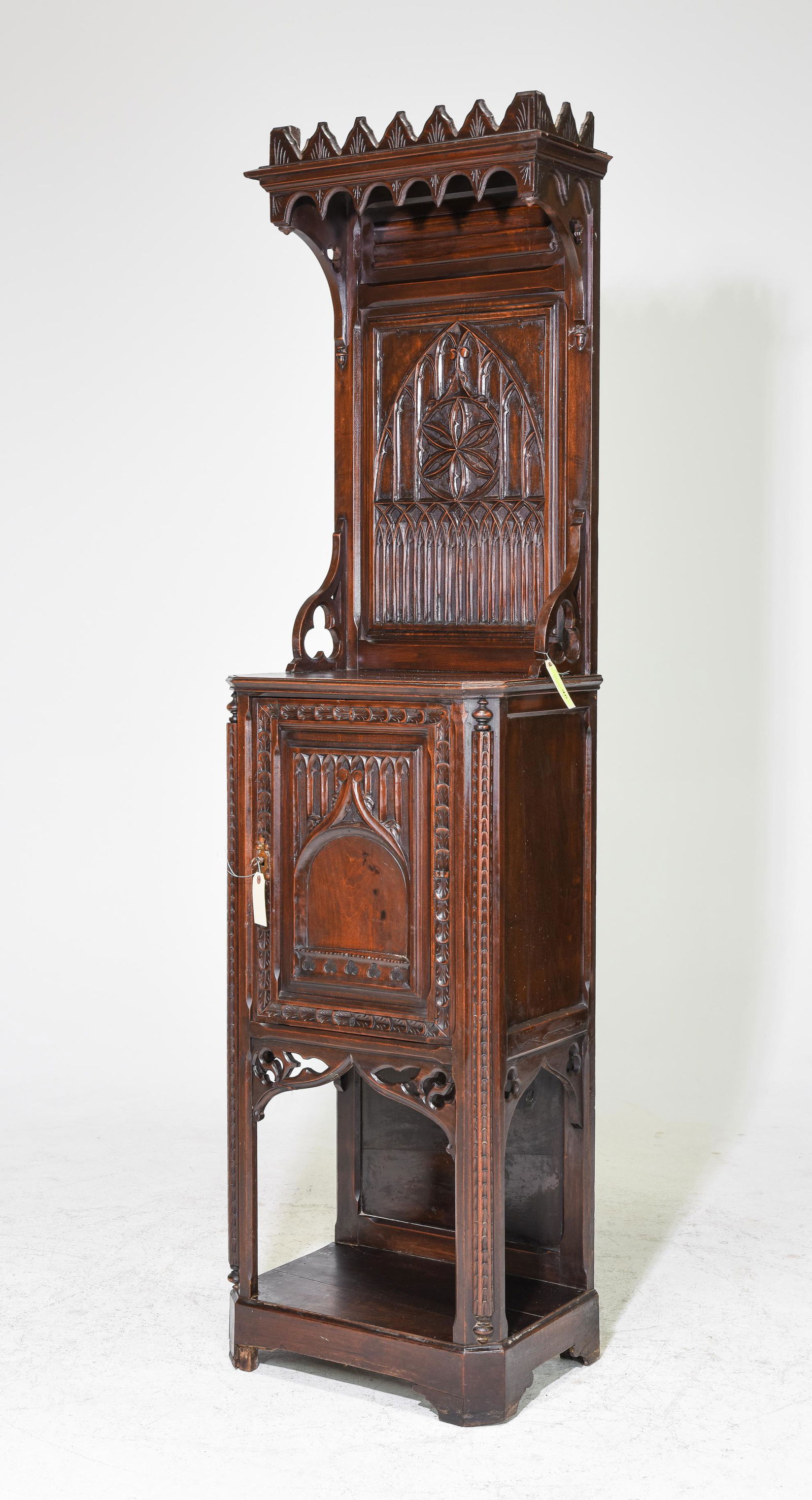 Renaissance Style Gothic Carved Hall Cabinet (1 of 6)