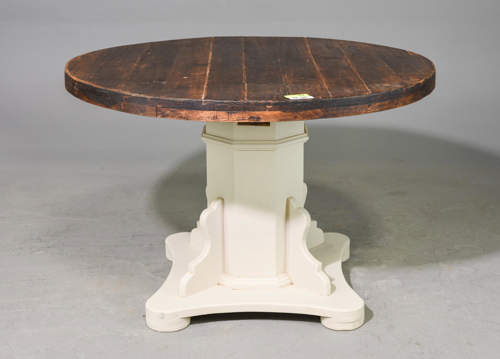 Circular Painted Base Farmhouse Table (1 of 4)