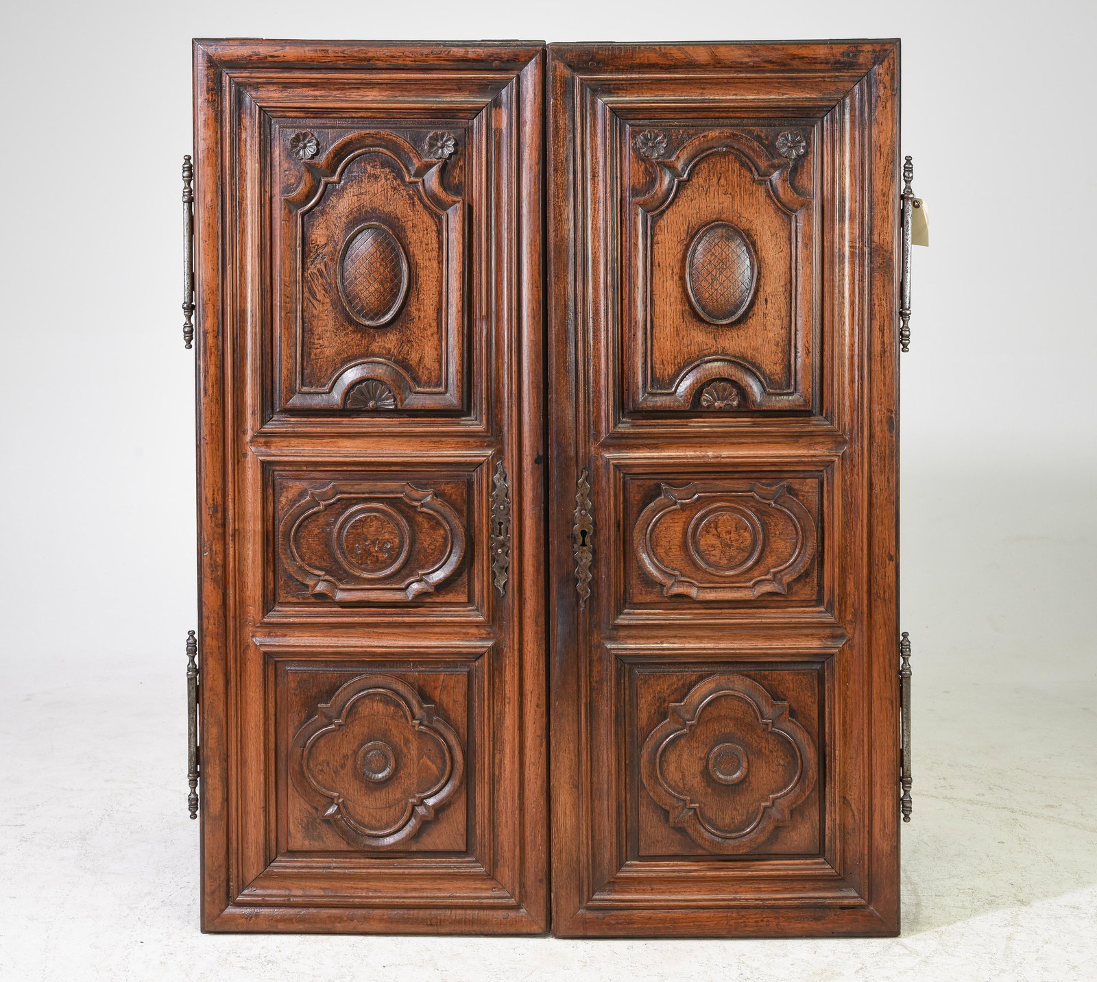 2 French Oak Cupboard Doors (1 of 4)