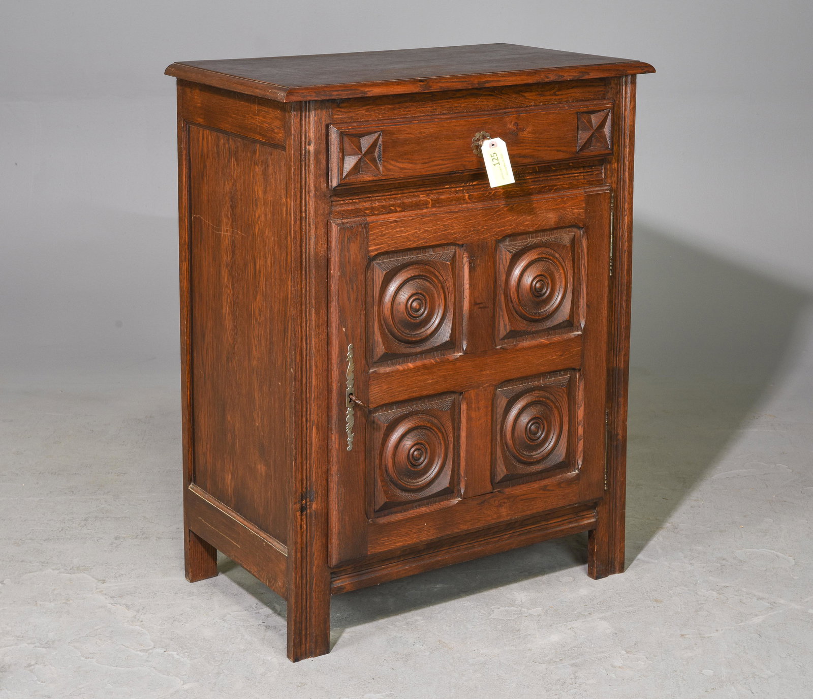 French Carved Oak Jam Cabinet / Cupboard (1 of 4)